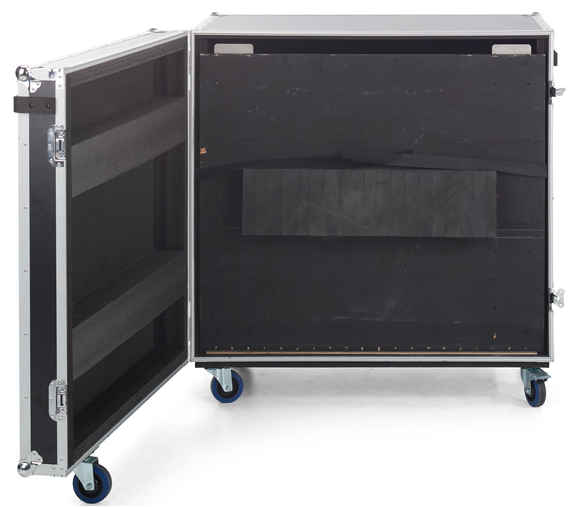 Portable dvLED display with counter comes with a built in ramp for easy setup