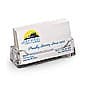 Single Pocket Acrylic Business Card Holder for Tabletop, Fits 49 Cards - Clear