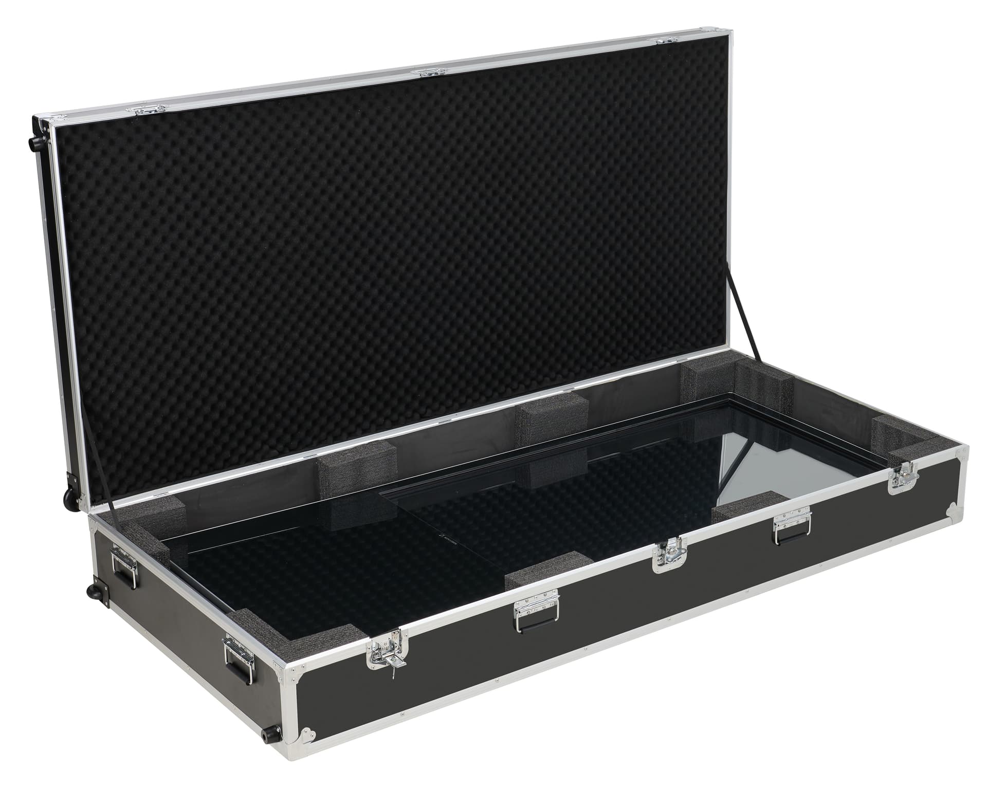 Storage case for floor standing digital signage meant to fit our 43" touch and non-touch floor standing digital kiosks