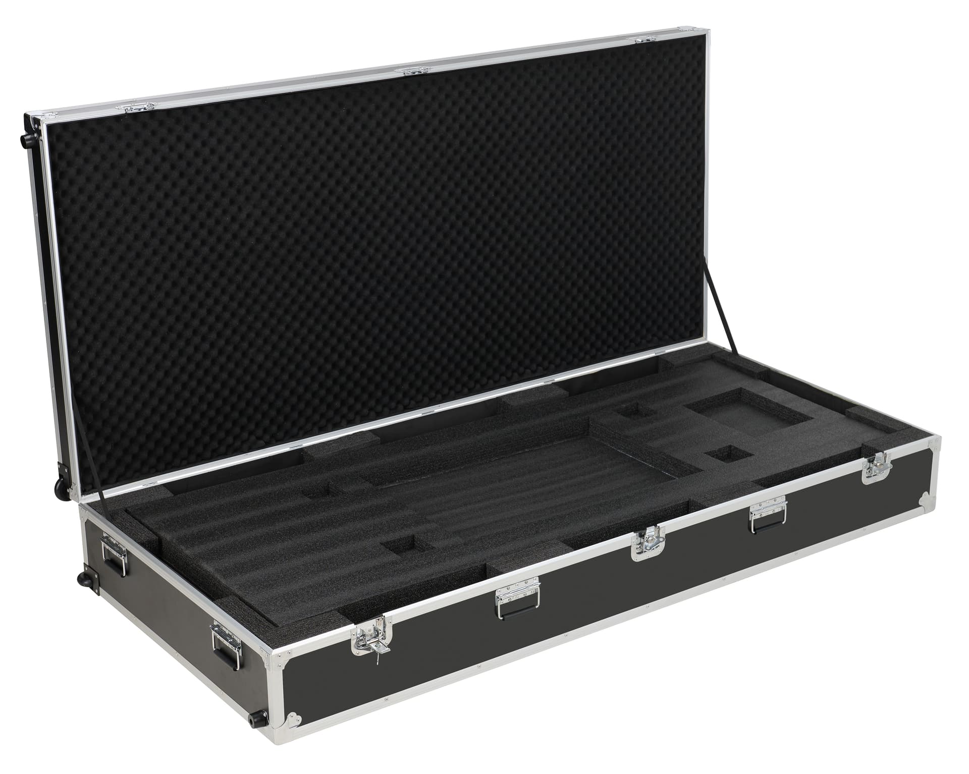 Storage case for floor standing digital signage with an internal width of 67.13 inches