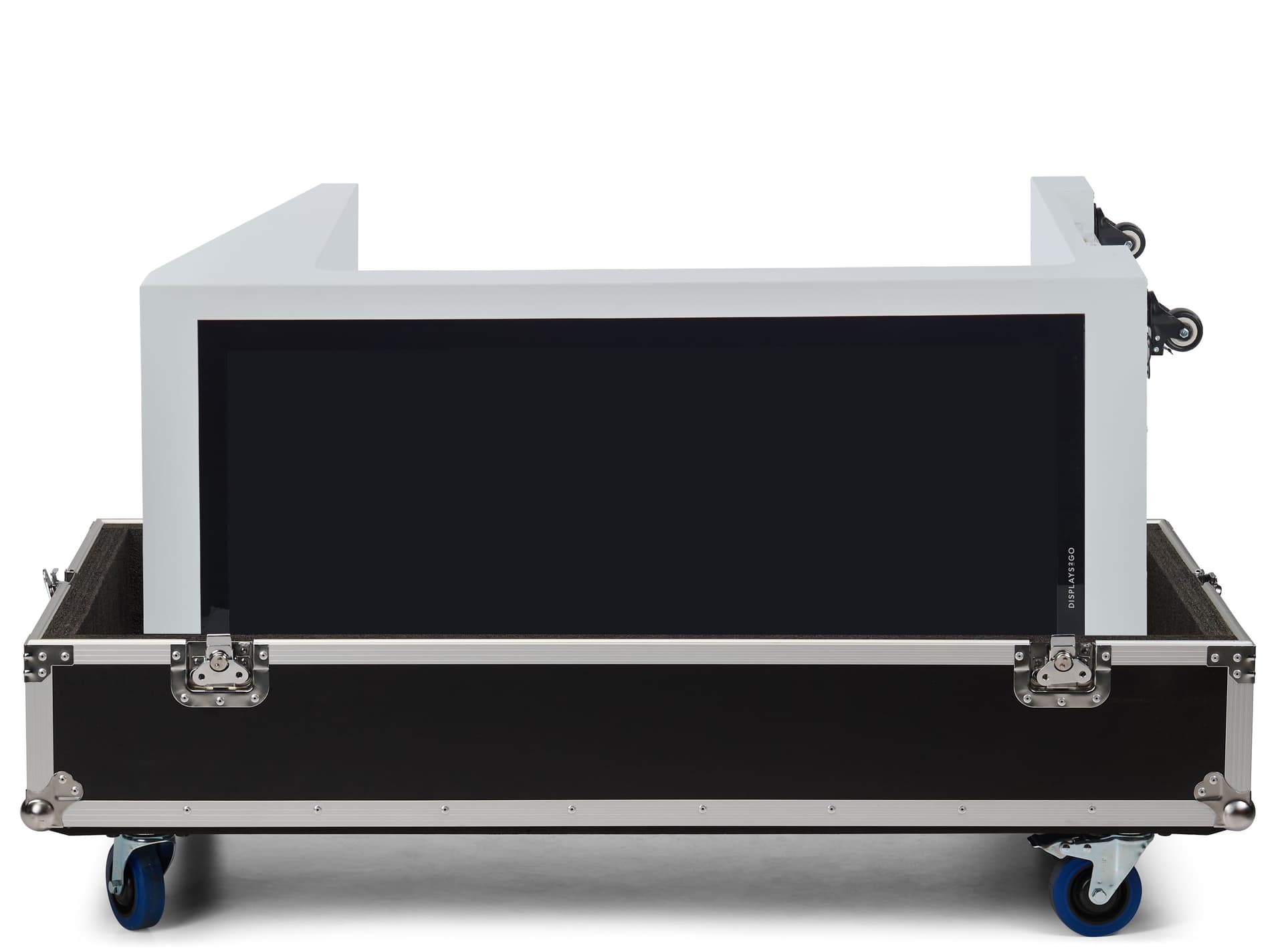 Storage Case for DE043NLW showcasing the wheel indents to be able to stack these cases in storage