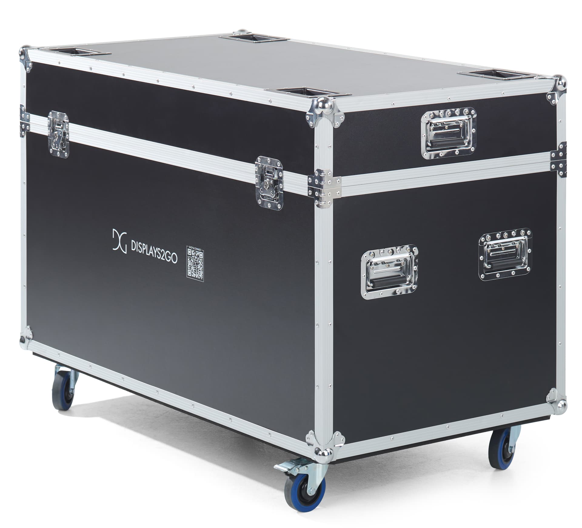 Checkout stand with digital display with included storage case