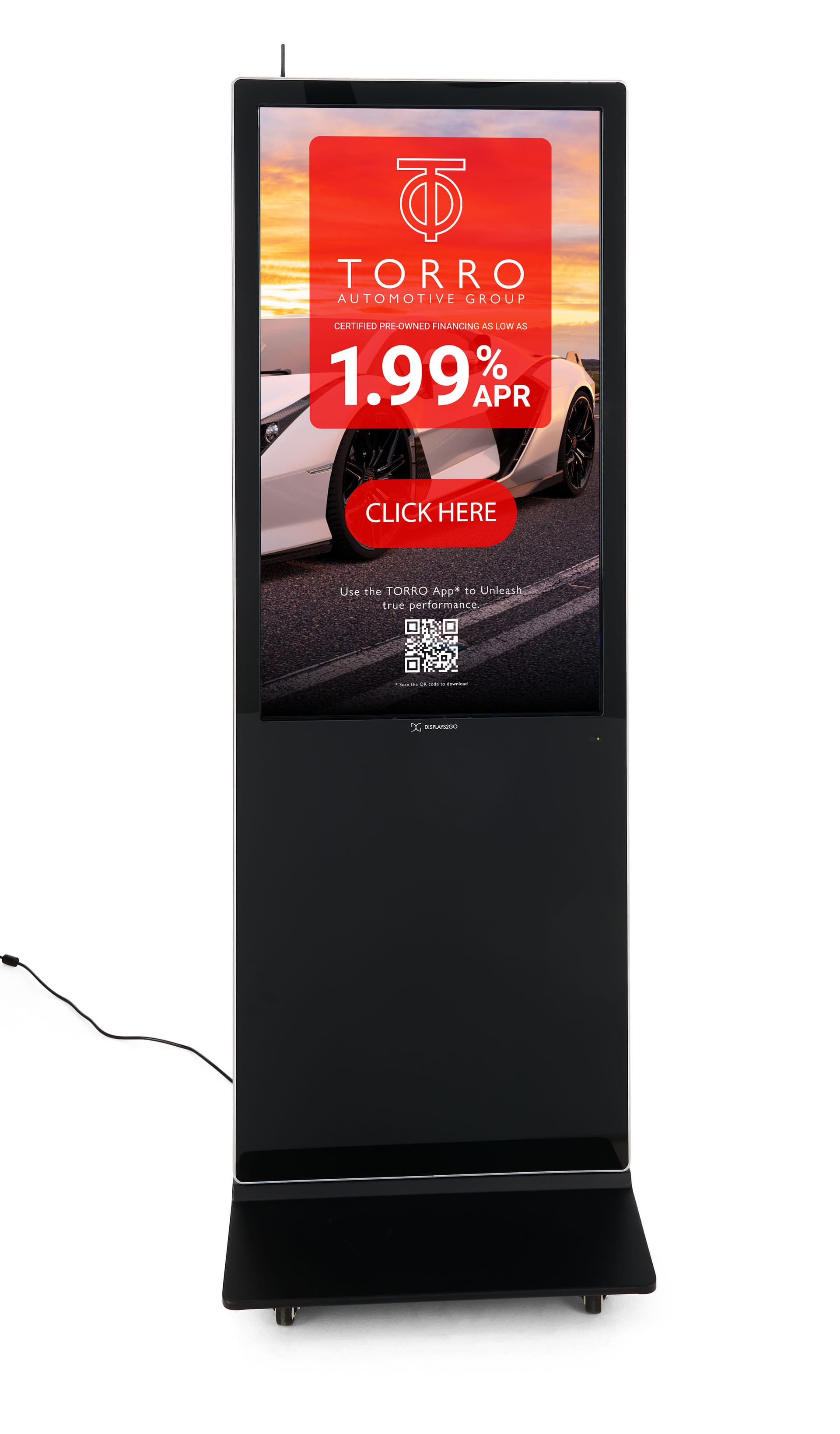 Advertising Multimedia Kiosk with 450 Nits of Brightness 