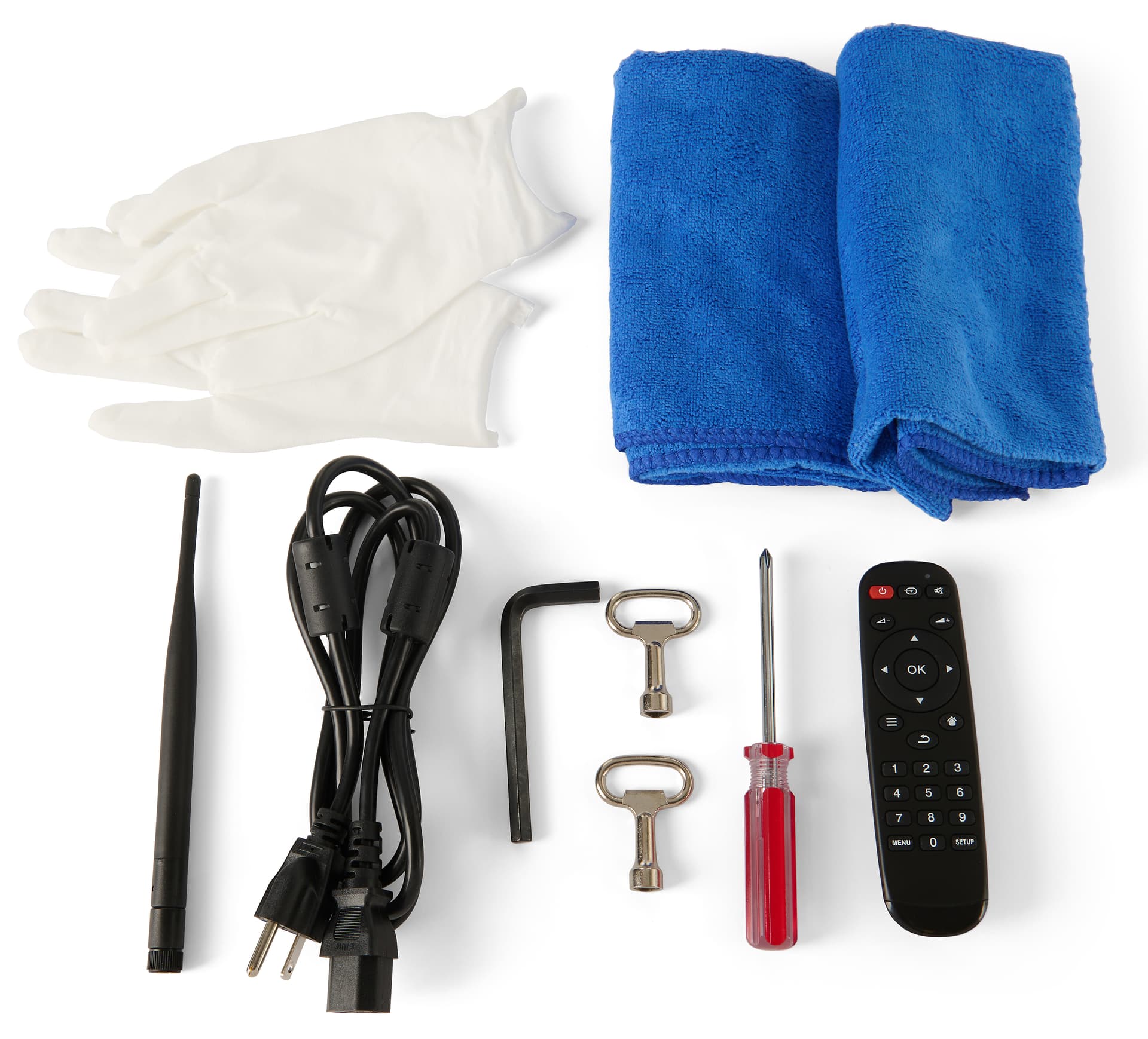 Digital display advertising floor stand with a remote and antenna included