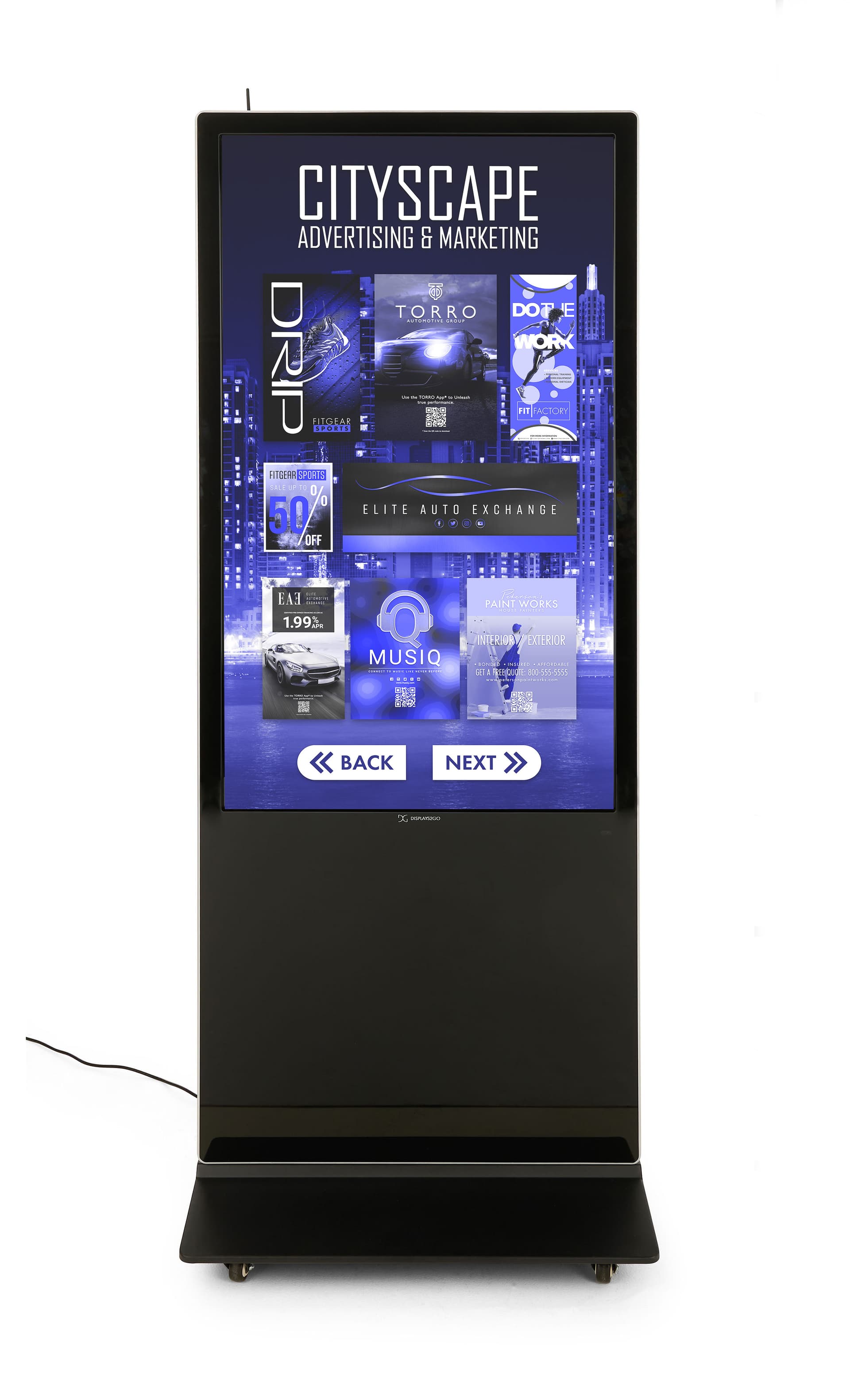 Advertising Multimedia Kiosk with Pre-loaded DiViEX App
