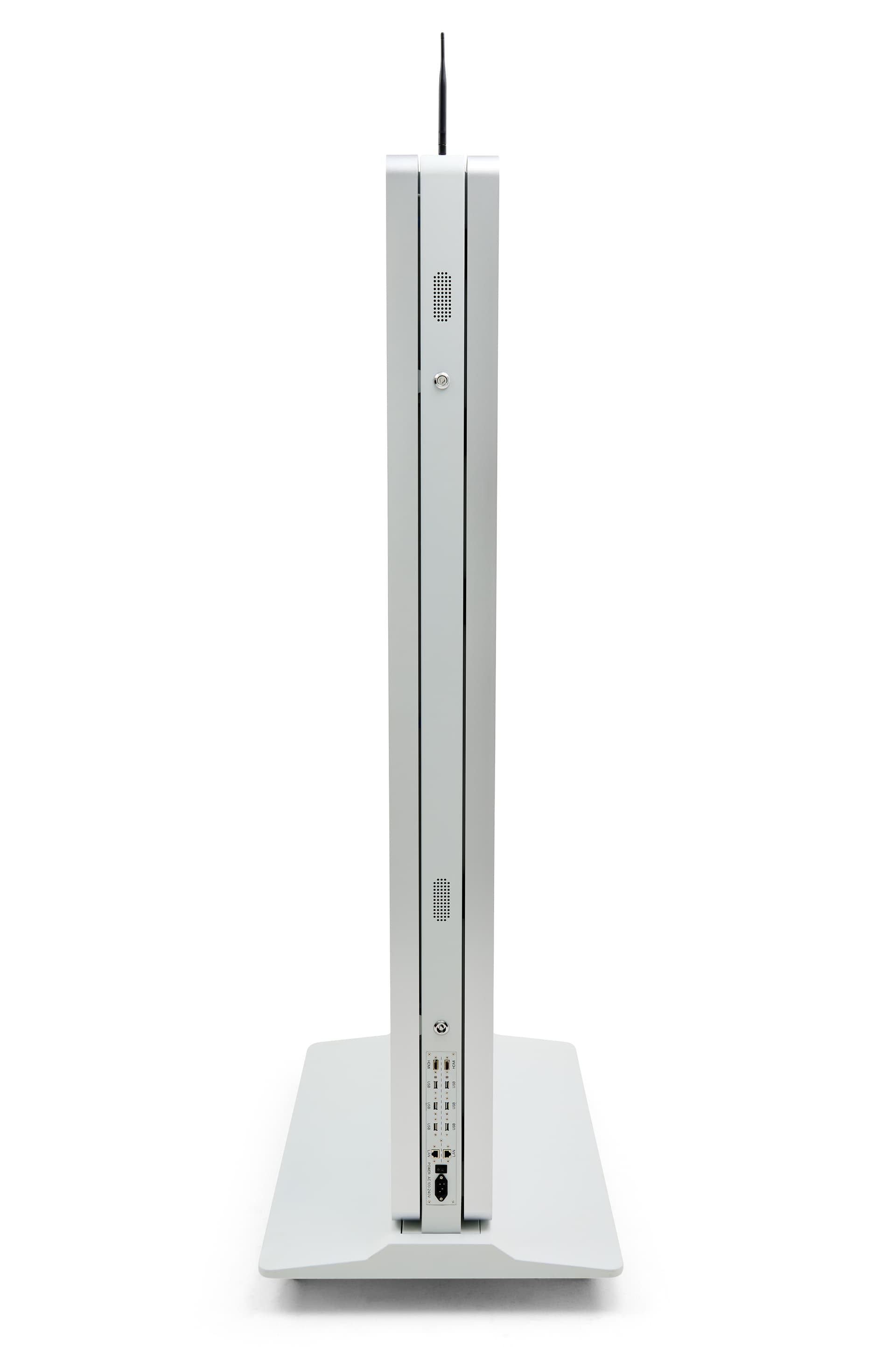 Double-sided digital vertical touchscreen Kiosk with 16:9 aspect ratio