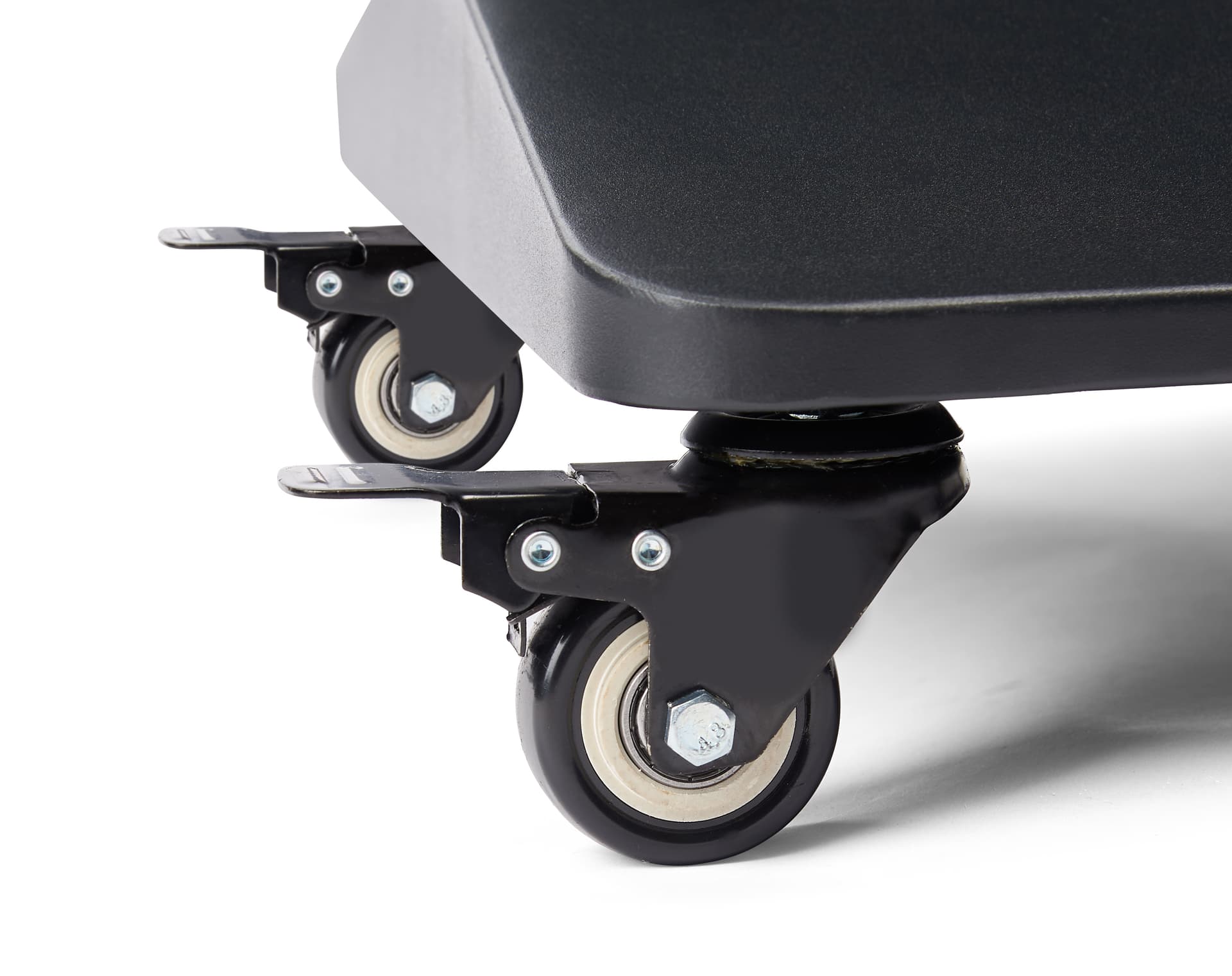 Digital display advertising floor stand with robust locking caster wheels for mobility 