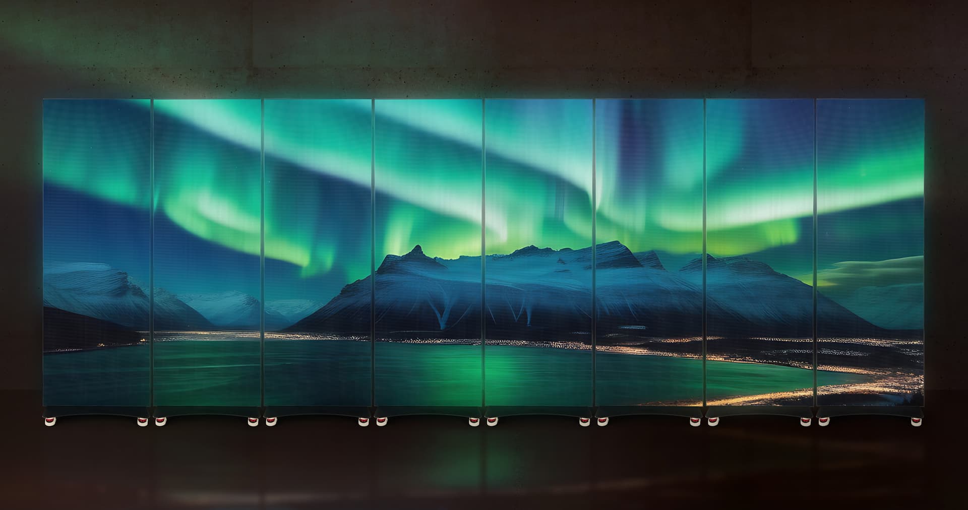 LED Poster Display with Front Loading Panels 