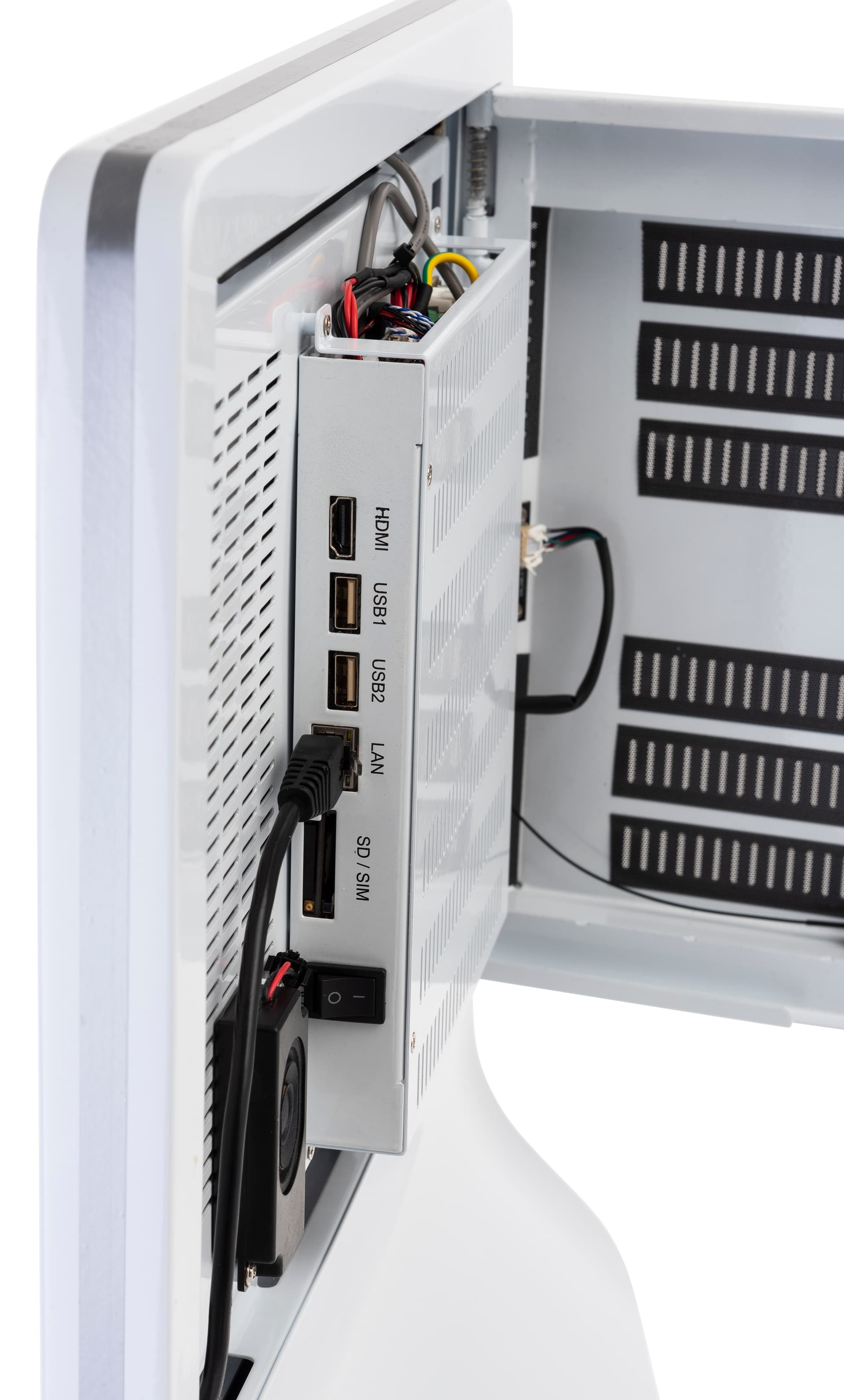 Touch screen interactive kiosk with camera features 2 USB ethernet and HDMI connections