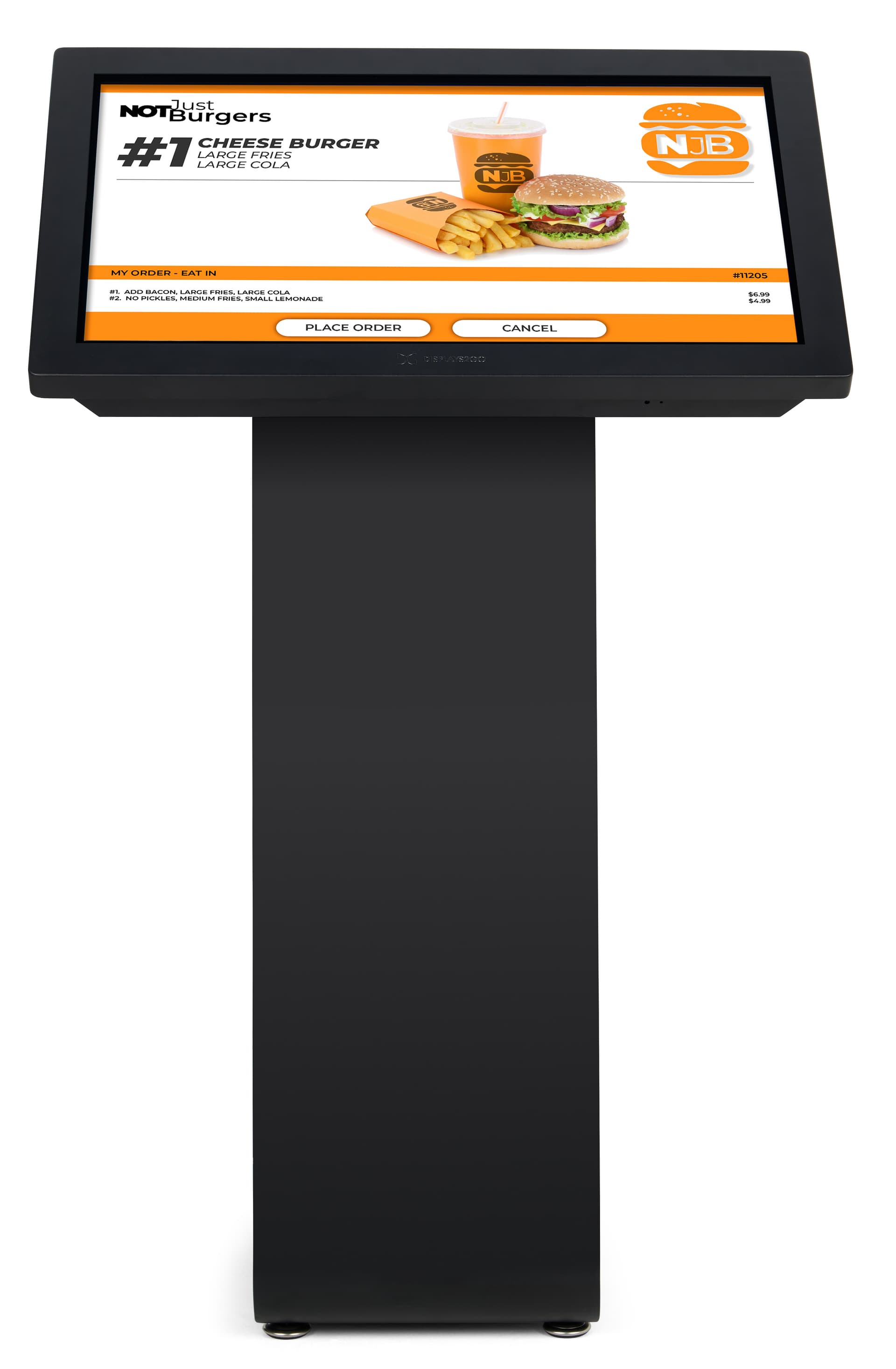 32" Horizontal Touch Screen Display Floor Stand with remote Control Indluded
