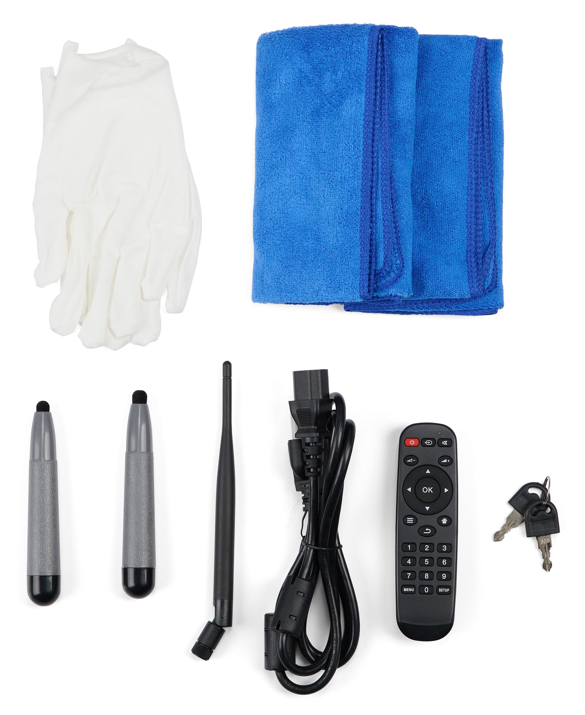 Adjustable Touch Screen Kiosk with Antena