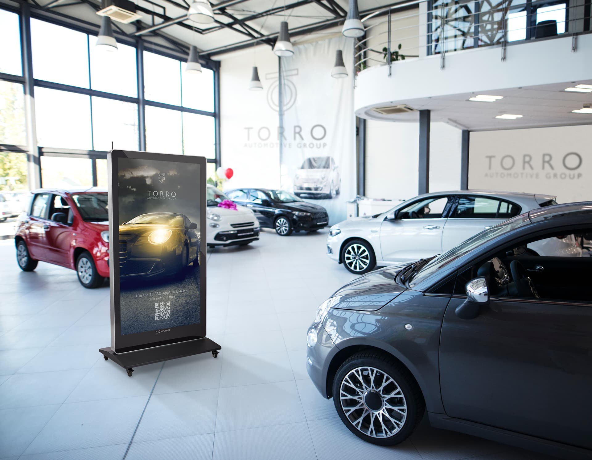 Digital poster screen with 32GBs of storage