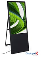 Digital sandwich board with A-frame design