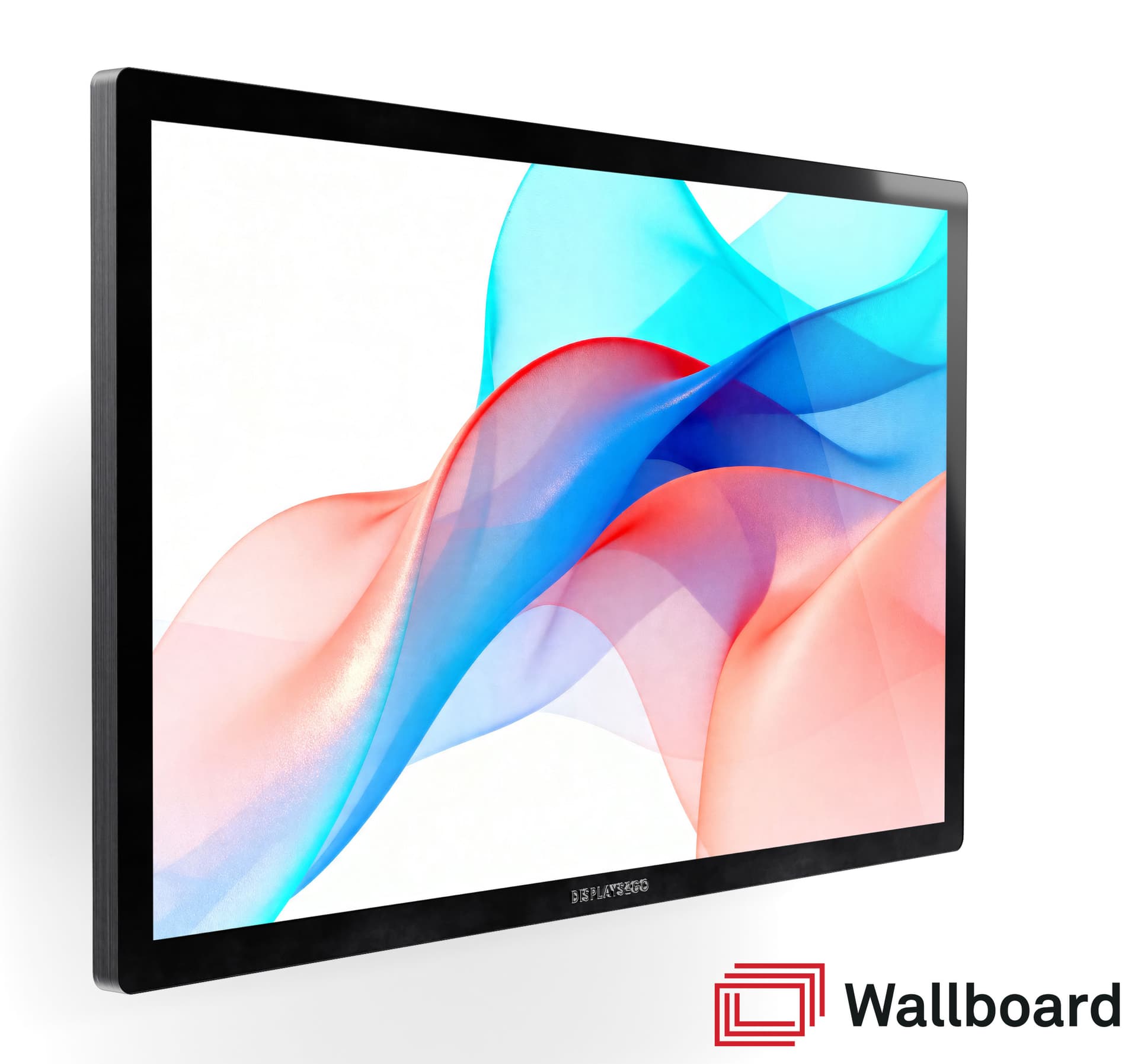 Wall mount touch screen monitor with LCD PCAP touch screen