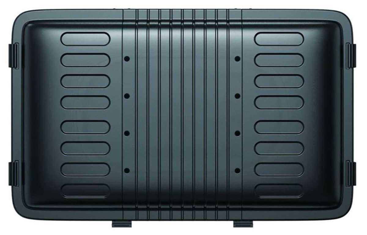 Outdoor TV enclosure with impact resistant construction