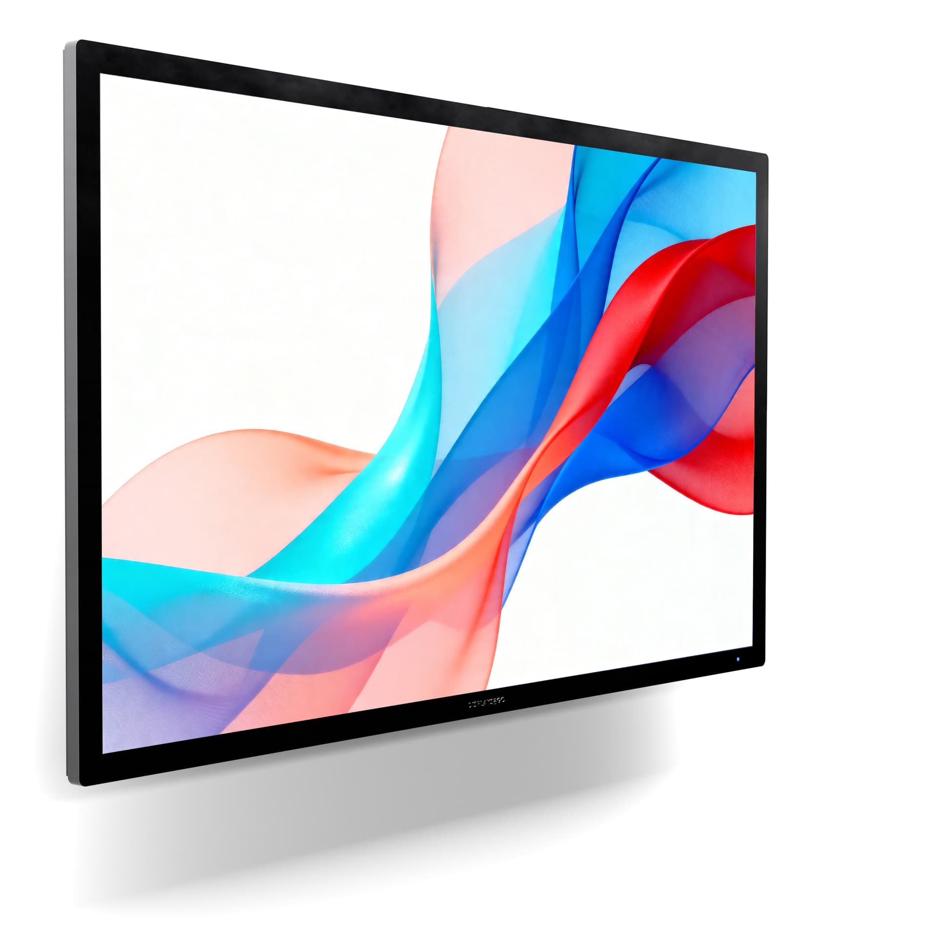 Digital signage monitor with overall dimensions of 48.6" in height and 27.9" in width