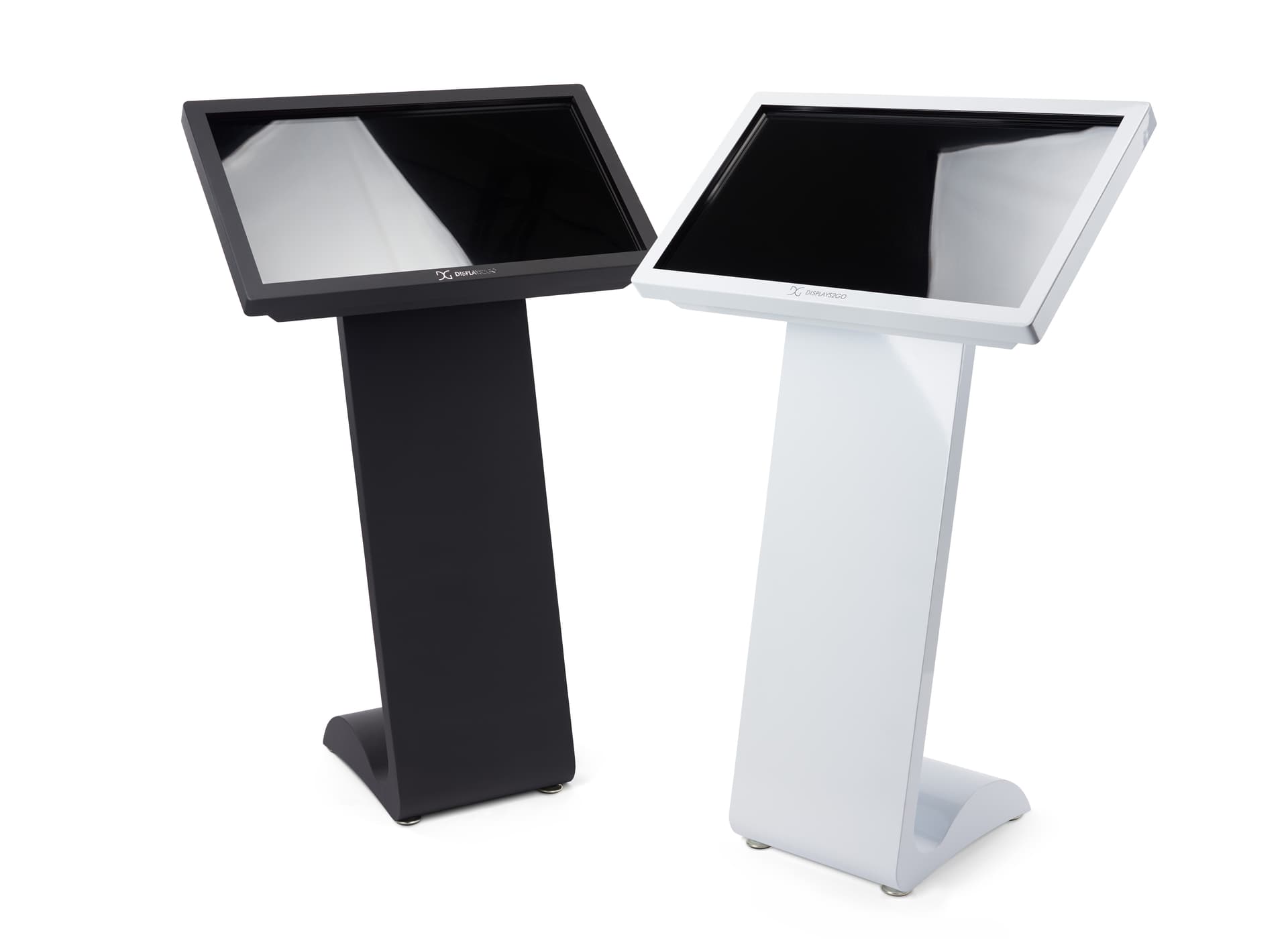 32" Horizontal Touch Screen Display Floor Stand Available in Black or White