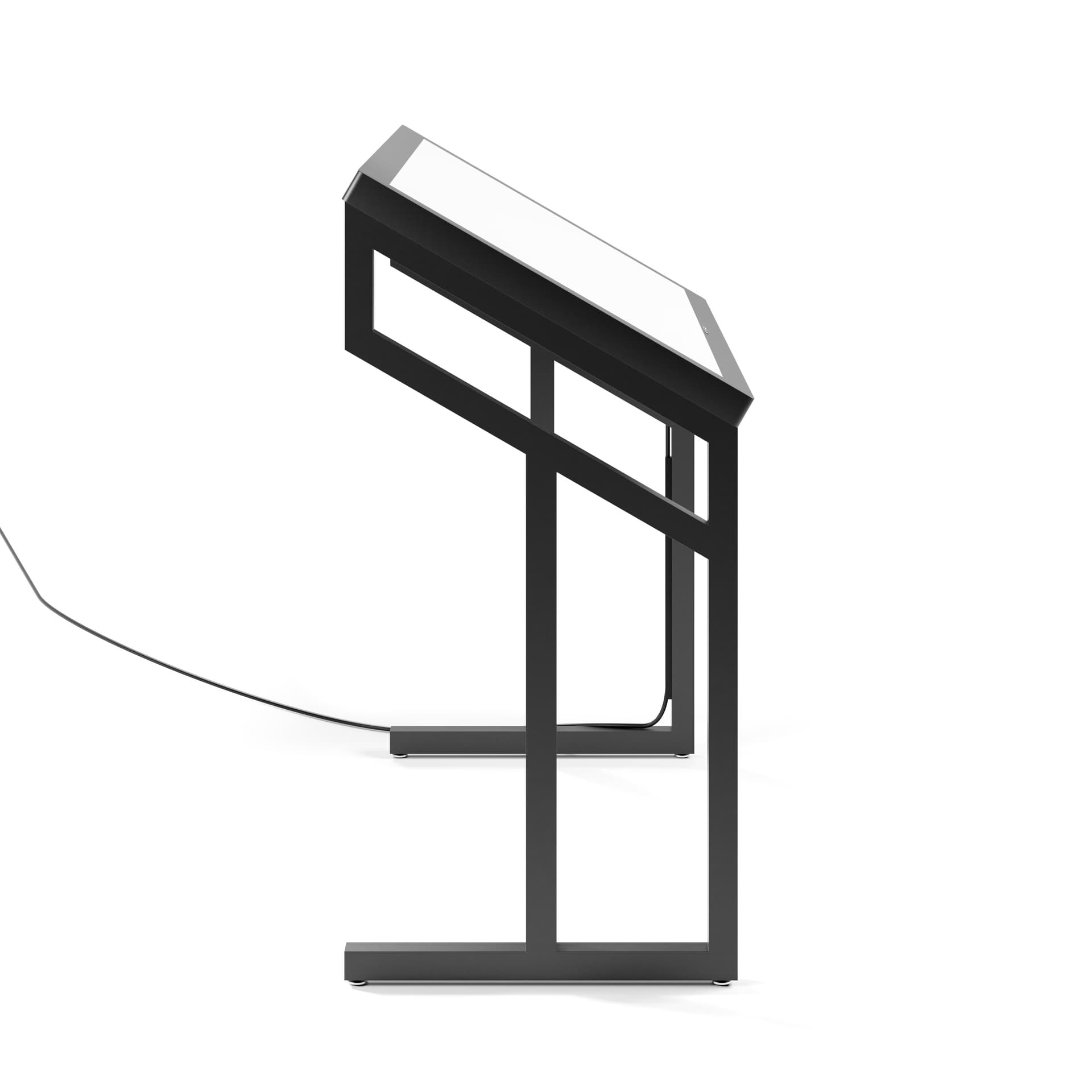 Accessible Touch Screen Table has a sleek side profile