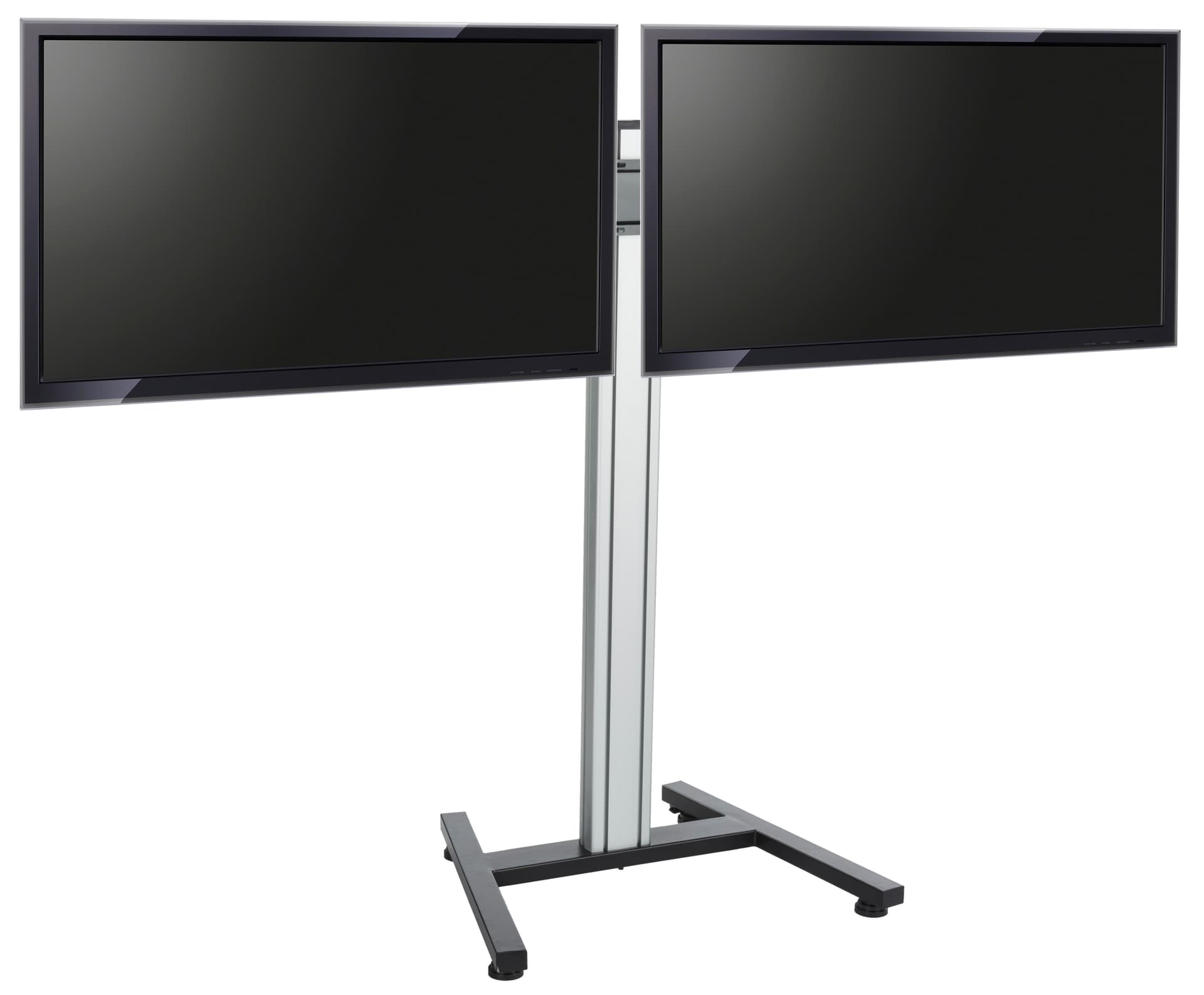 Dual Screen Floor Stand for Flat Panels