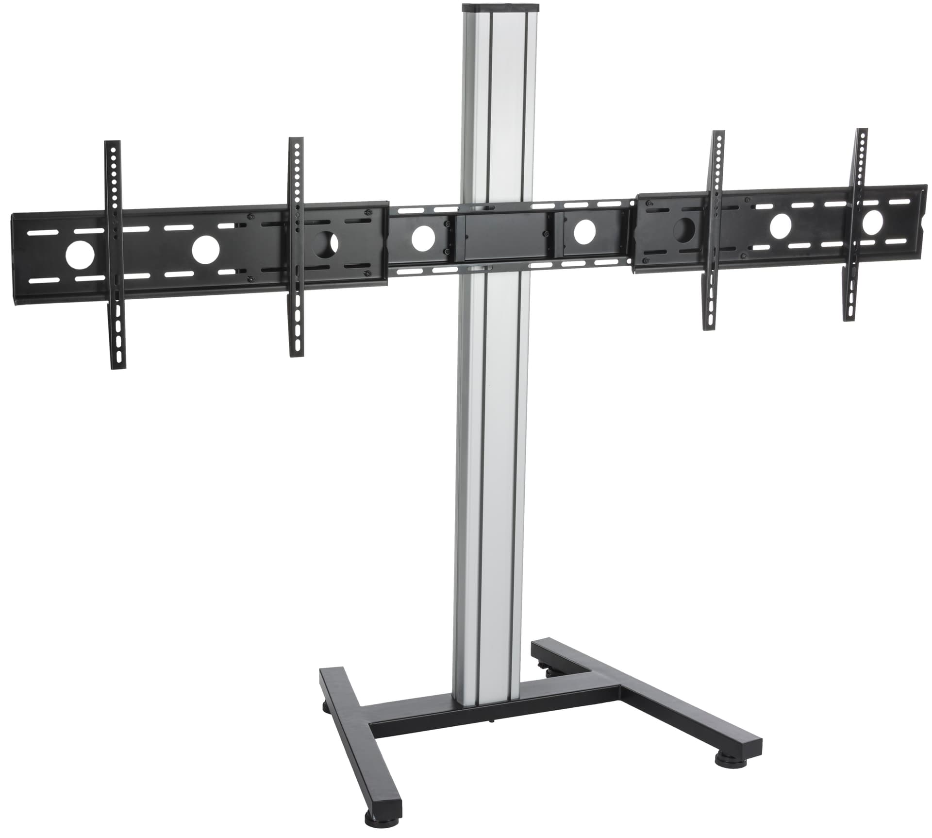 Dual Screen Floor Stand, Height Adjustable