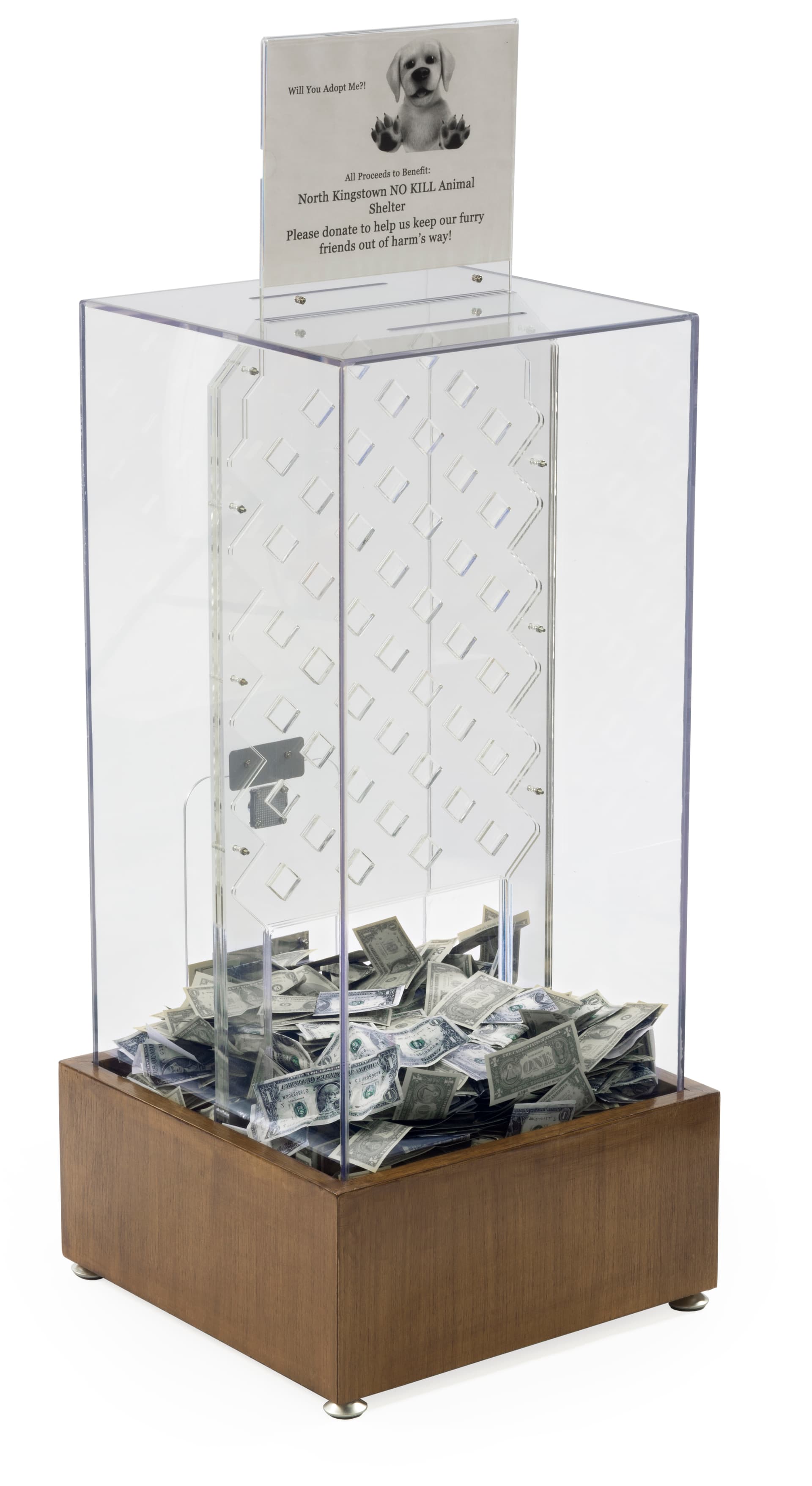 Coin Drop Game with Signage to Promote Cause