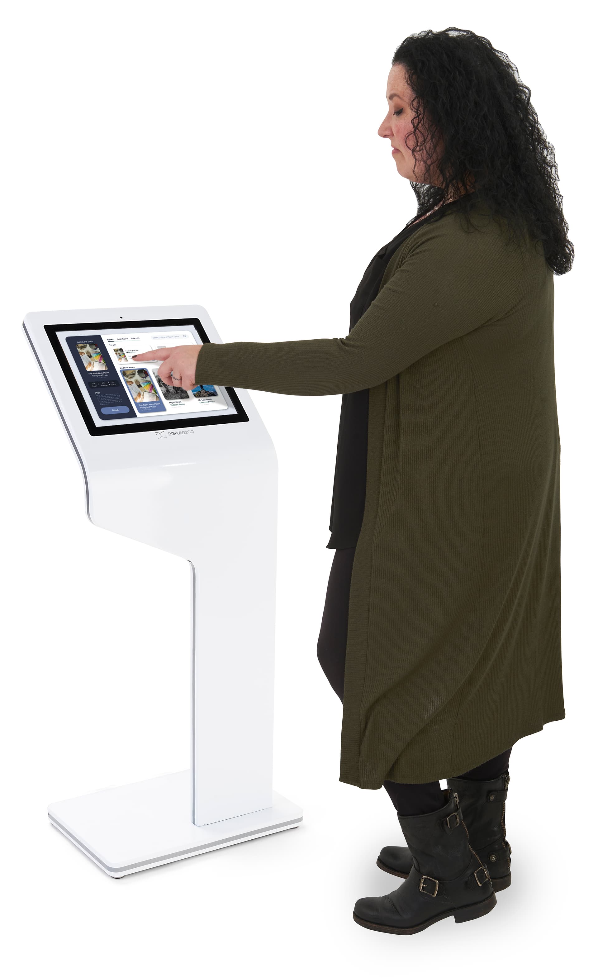 Touch screen interactive kiosk with camera and 10pt PCAP panel 