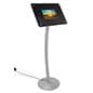 10.1” Floor Standing Digital Display Plays Audio, Video, and Photo Slideshow – Silver