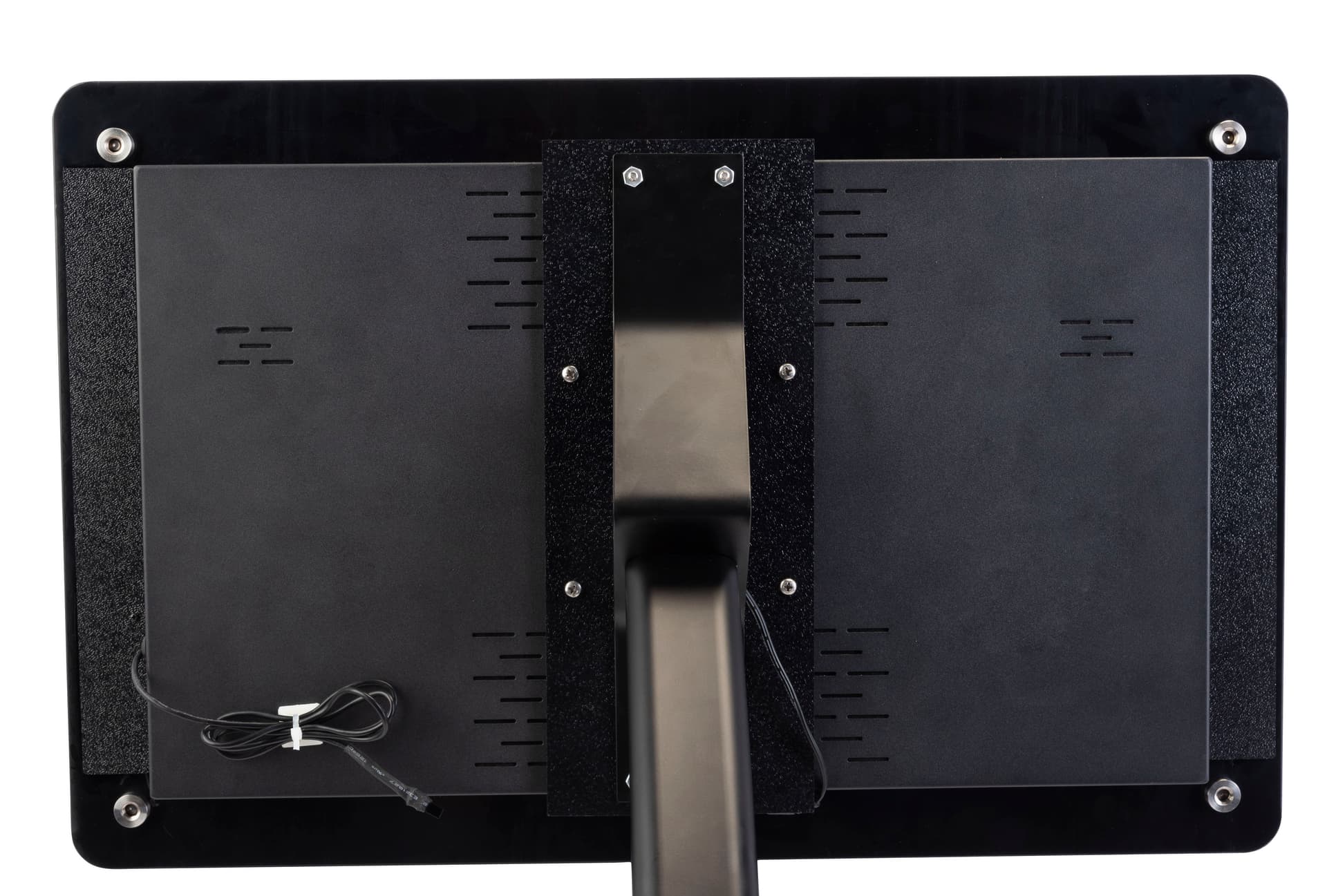 Digital poster pedestal stand with one USB port