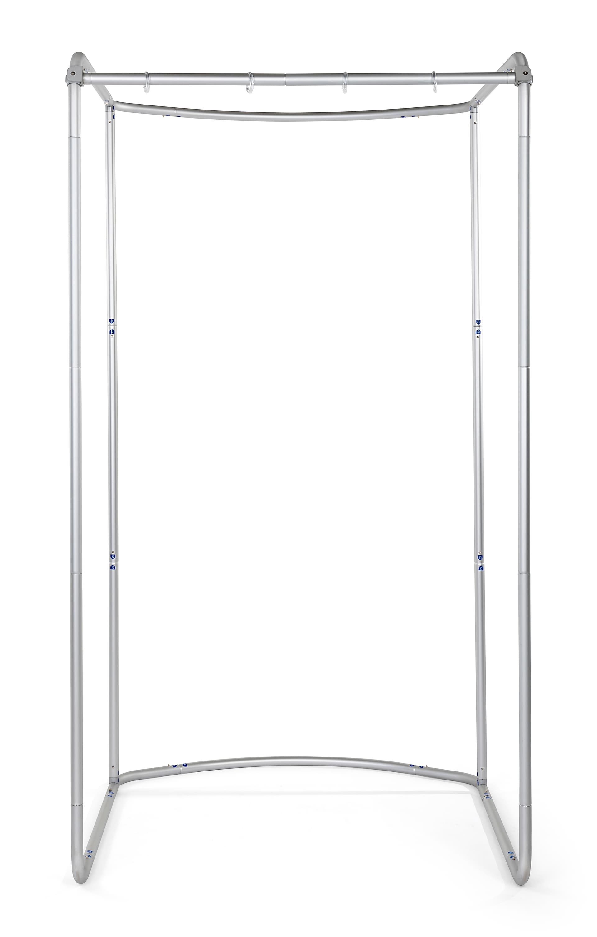 Custom graphic changing room booth with lightweight aluminum frame