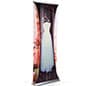 Retractable 3D Effect Banner Stands, Custom Graphic, Slim Front Panel - Silver
