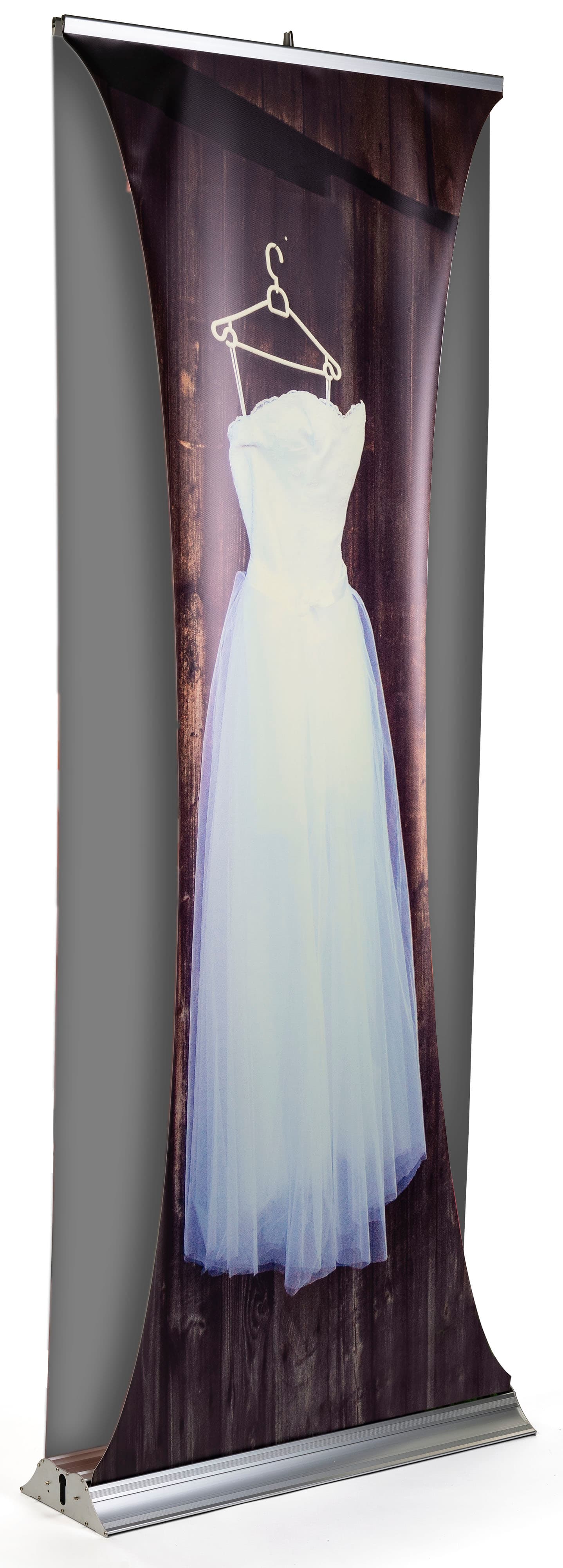 3d layered parabolic curve retractable banner replacement for DRBSPC3479 