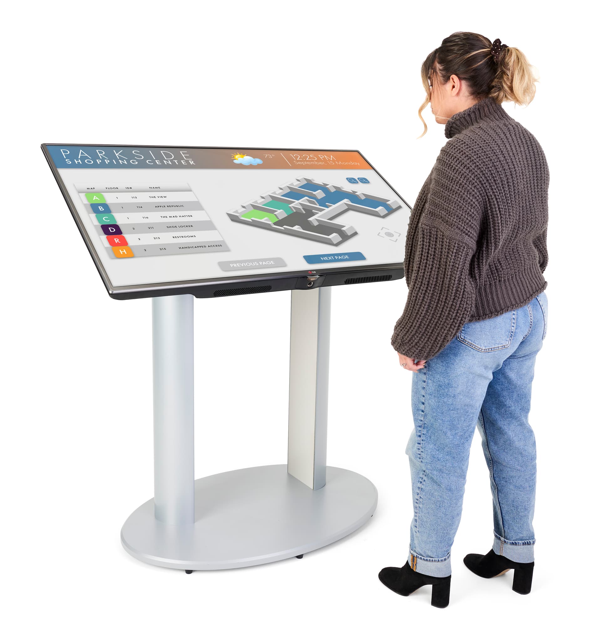 Screen stand is heavy-duty 