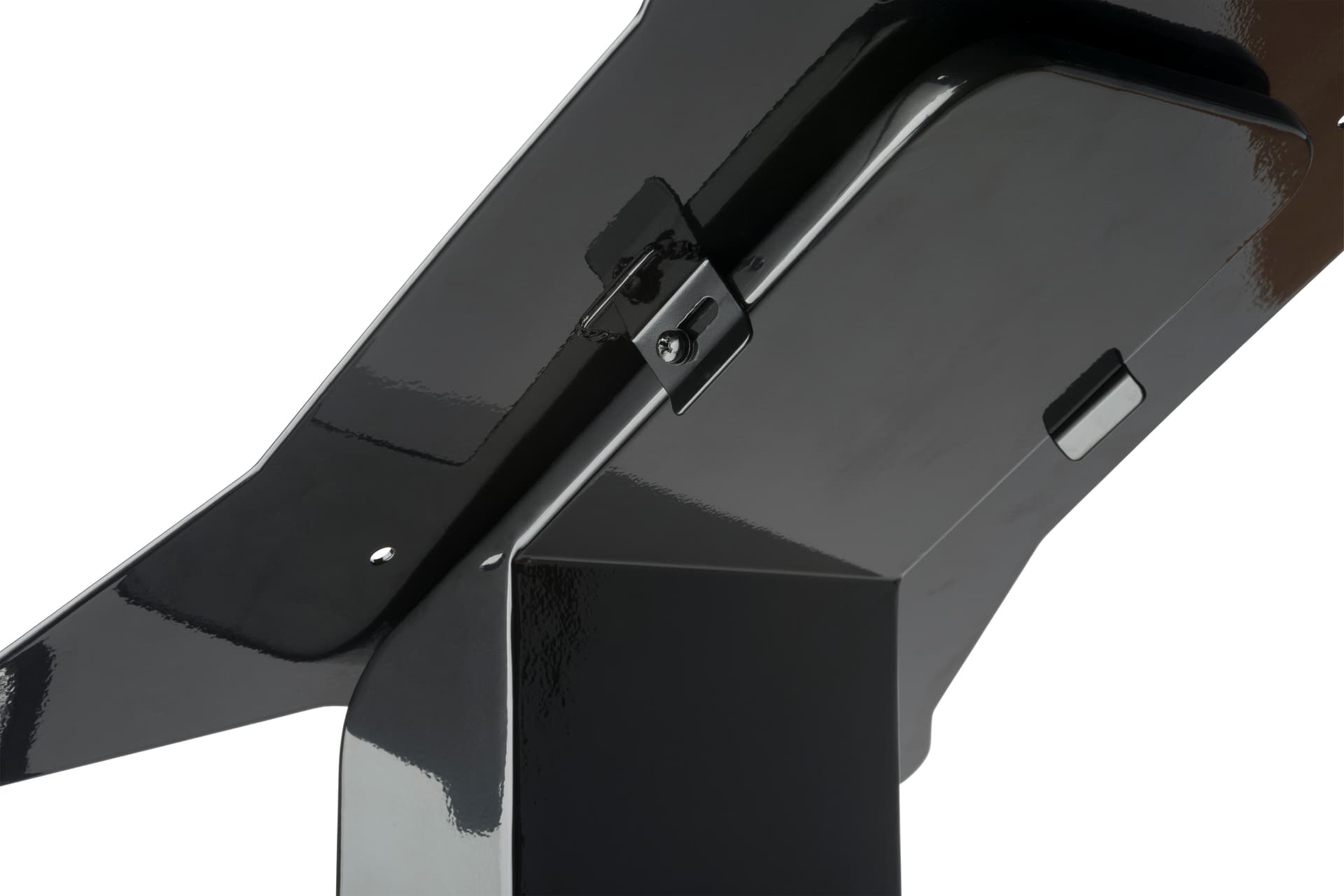 LCD touch screen display with quick release mounting bracket