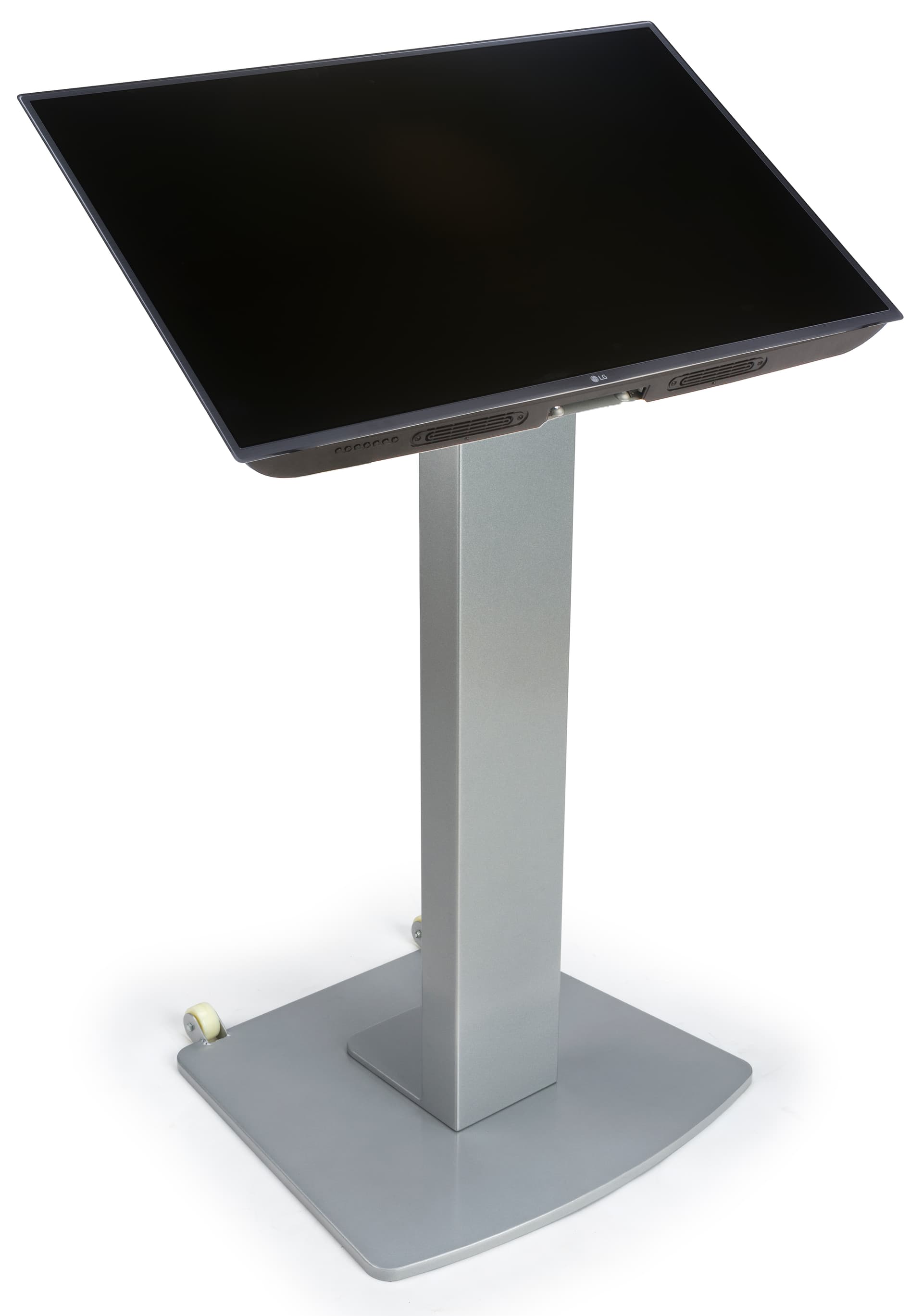 Moveable Vesa Floor Display Stand, 2 Brackets Included