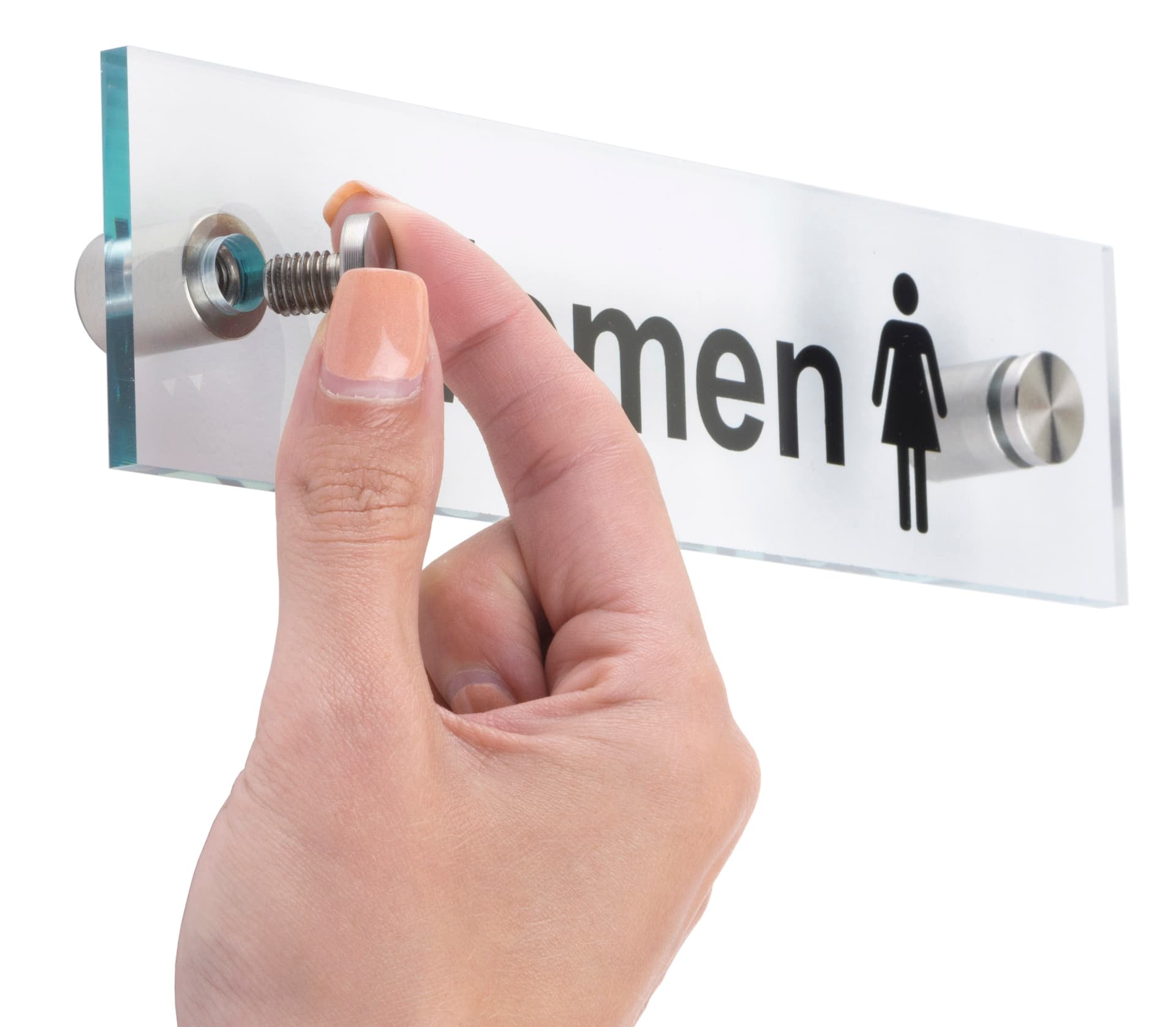 “Men” /”Women” Restroom Signs, Hardware Included
