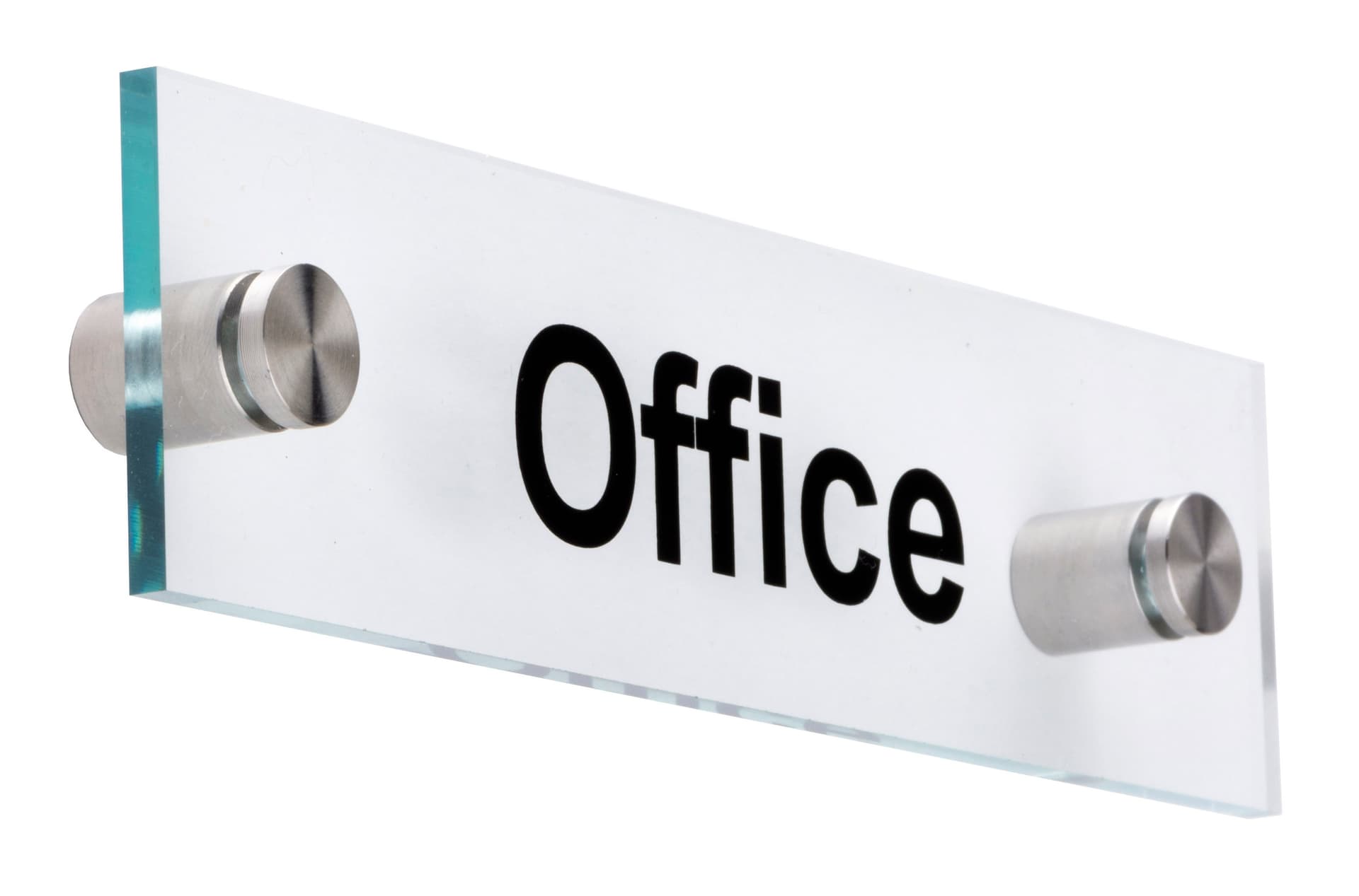 Acrylic Office Room Signs, Clear