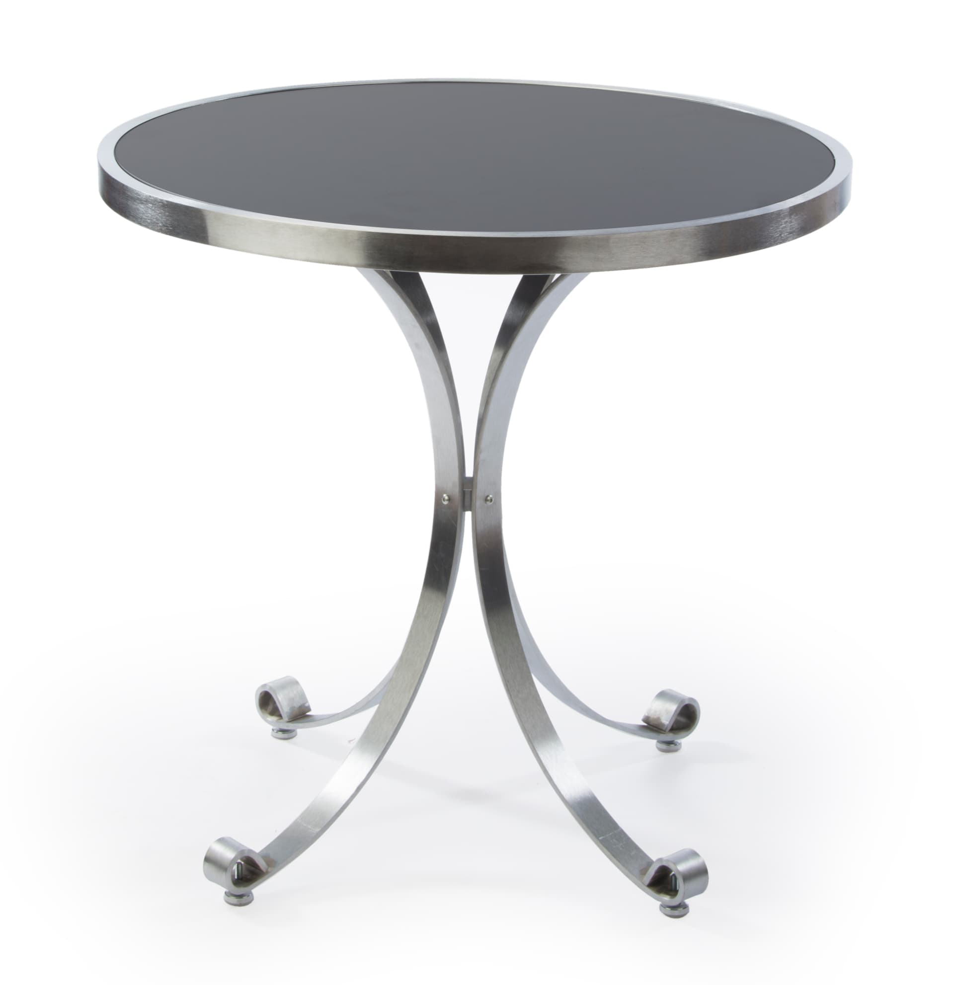 Black Round Display Table