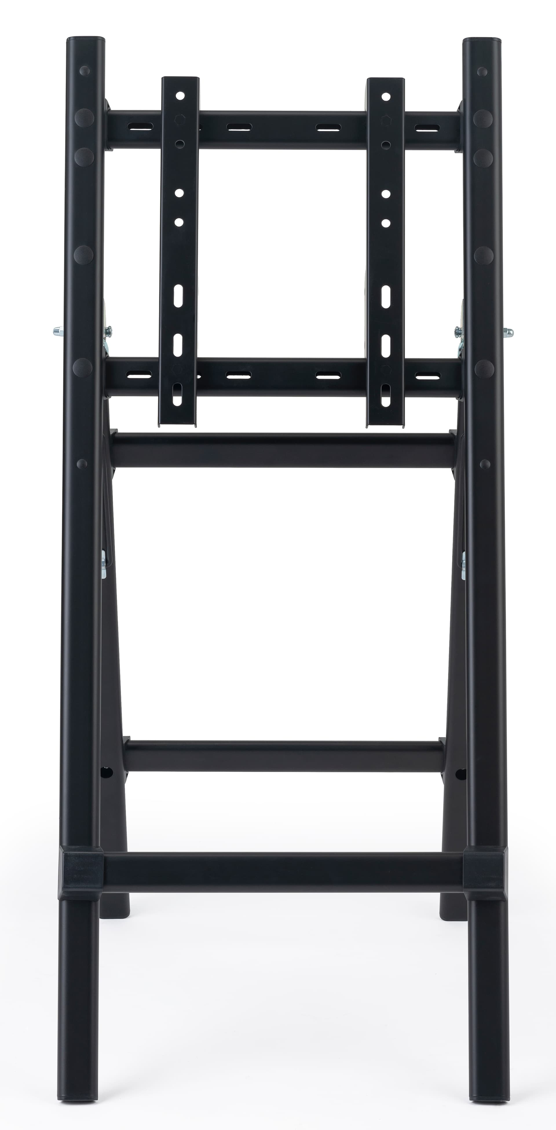 Folding TV easel with adjustable steel brackets
