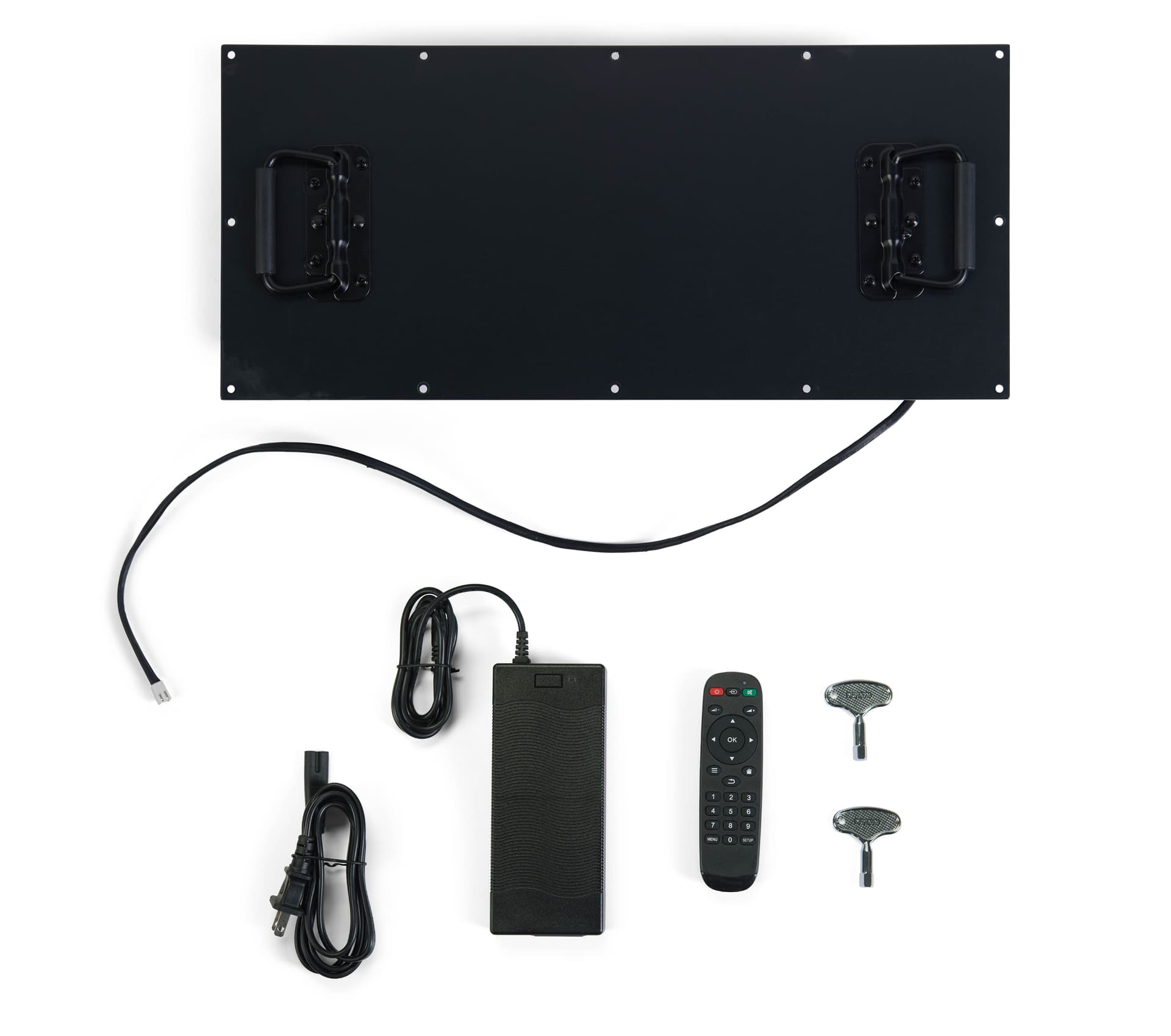 included components of battery powered digital signage