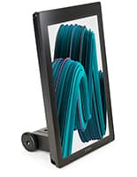 Portable outdoor digital signage with a-frame design