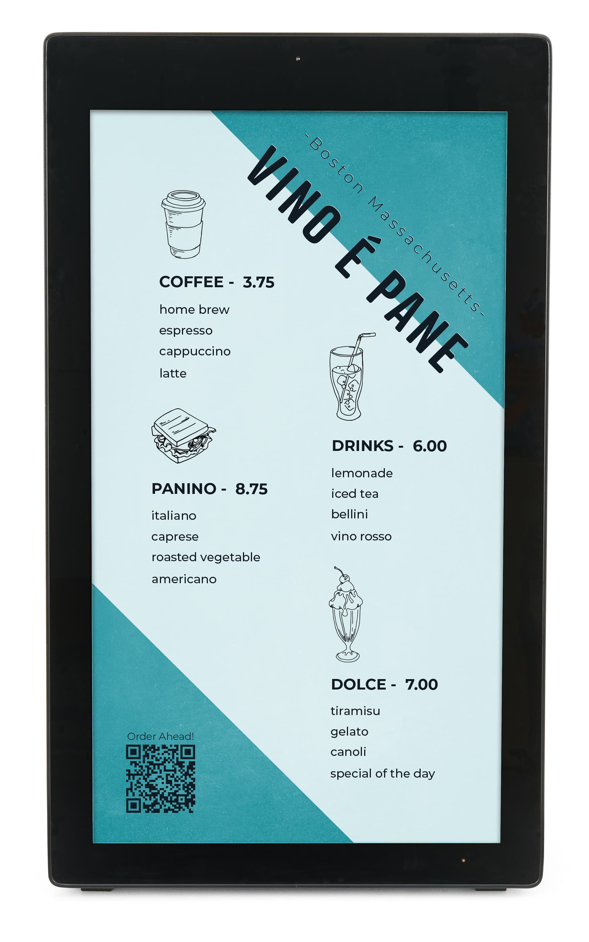 Portable outdoor digital signage with Android OS