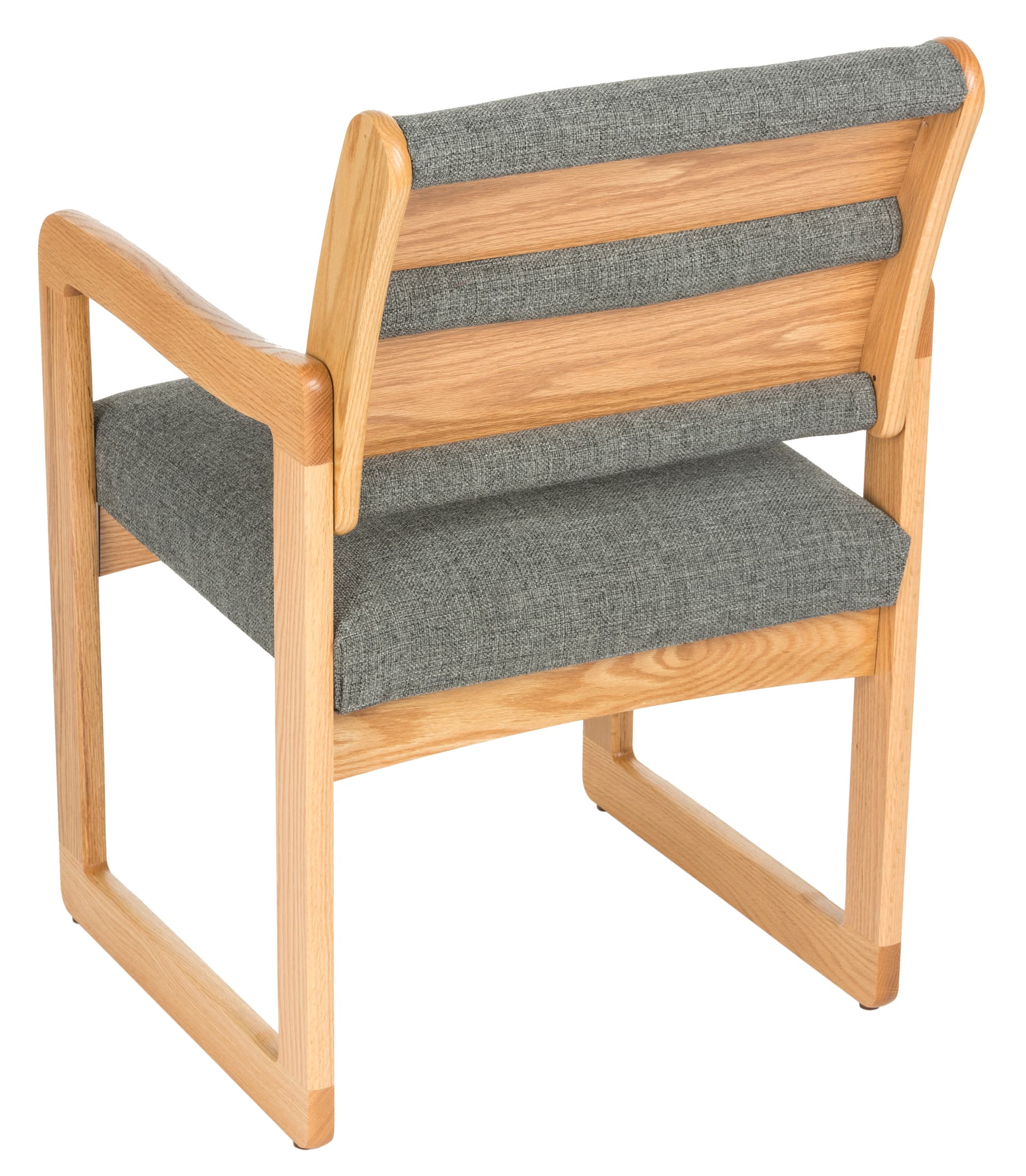 Charcoal Grey Lobby Chair, 21.5" Overall Width
