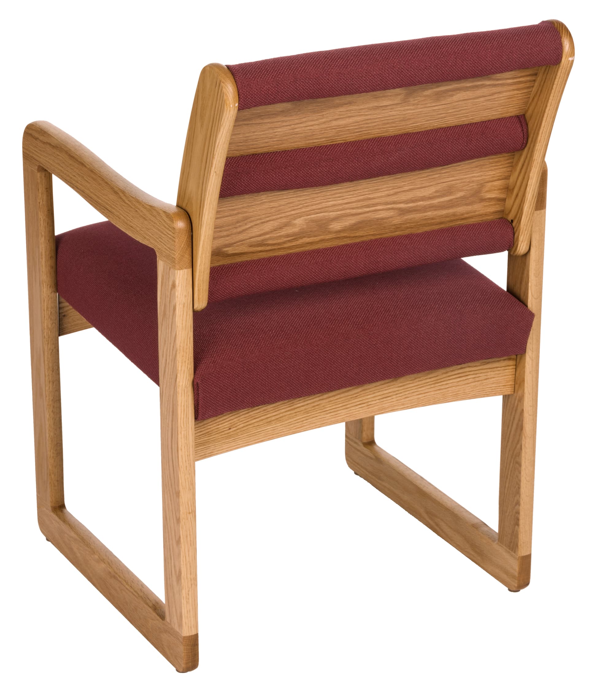Burgundy Lobby Chair, 400 lbs Weight Capacity