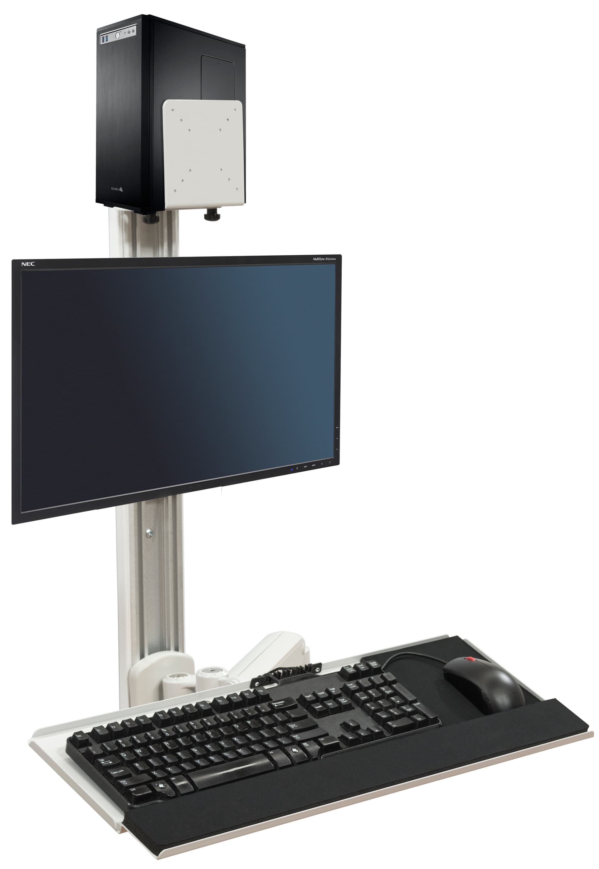 Wall Mounted Computer Workstation, VESA Compatible