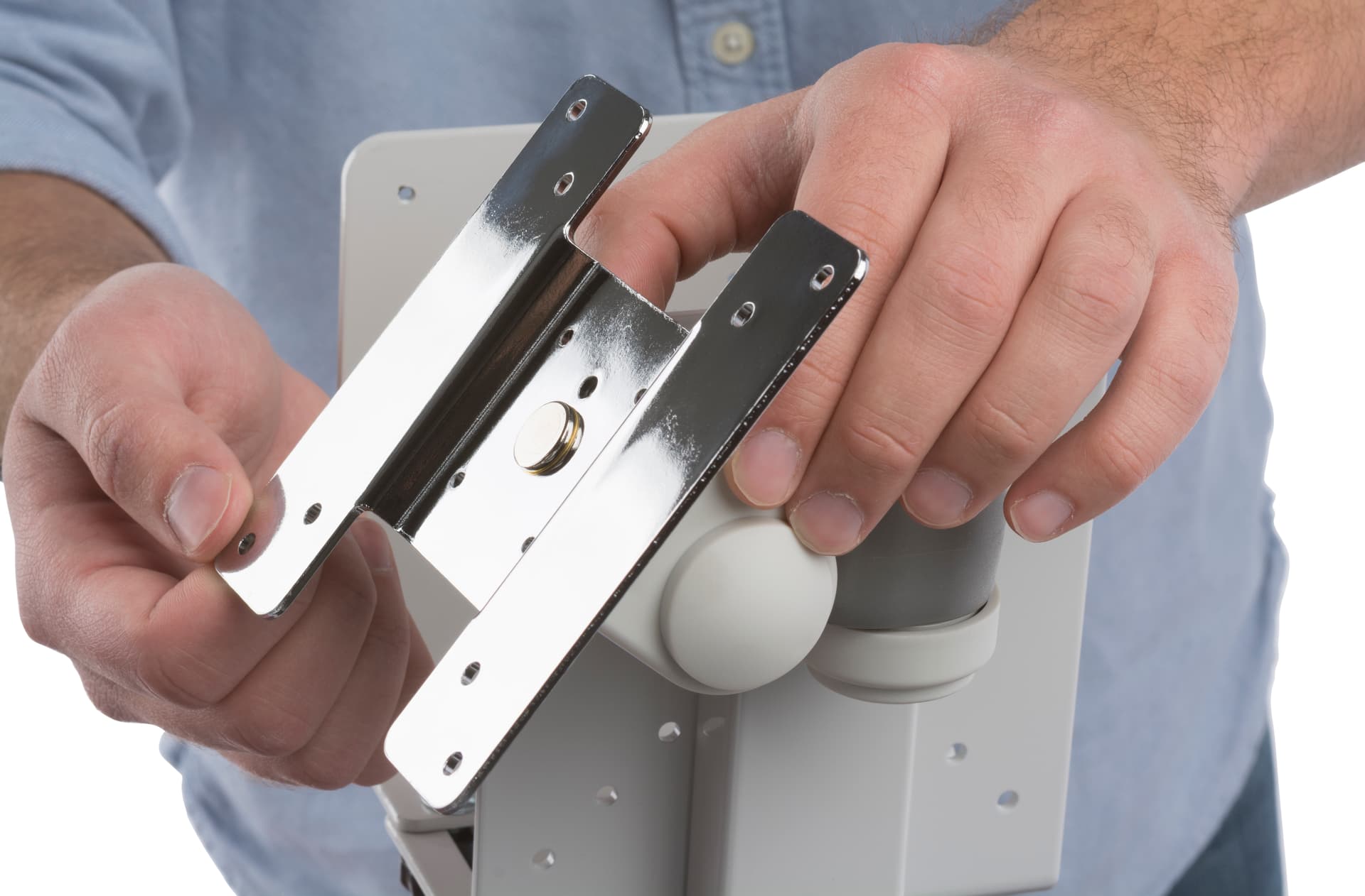 Aluminum Monitor Arm w/ Keyboard Tray