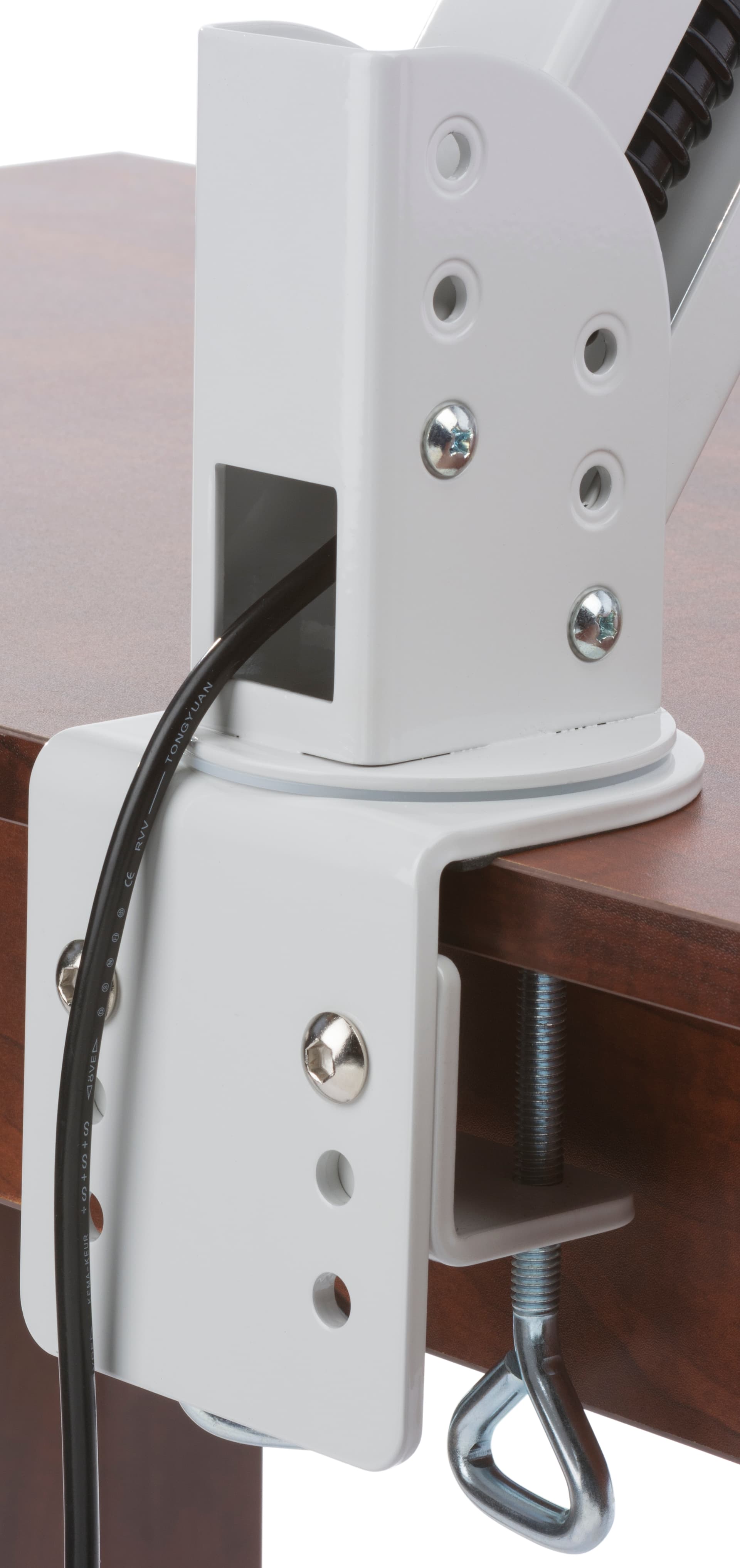 Height Adjustable Monitor Arm w/ Keyboard Tray