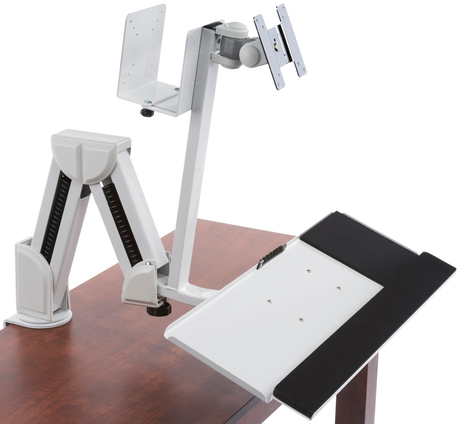 Monitor Arm w/ Keyboard Tray for Desk