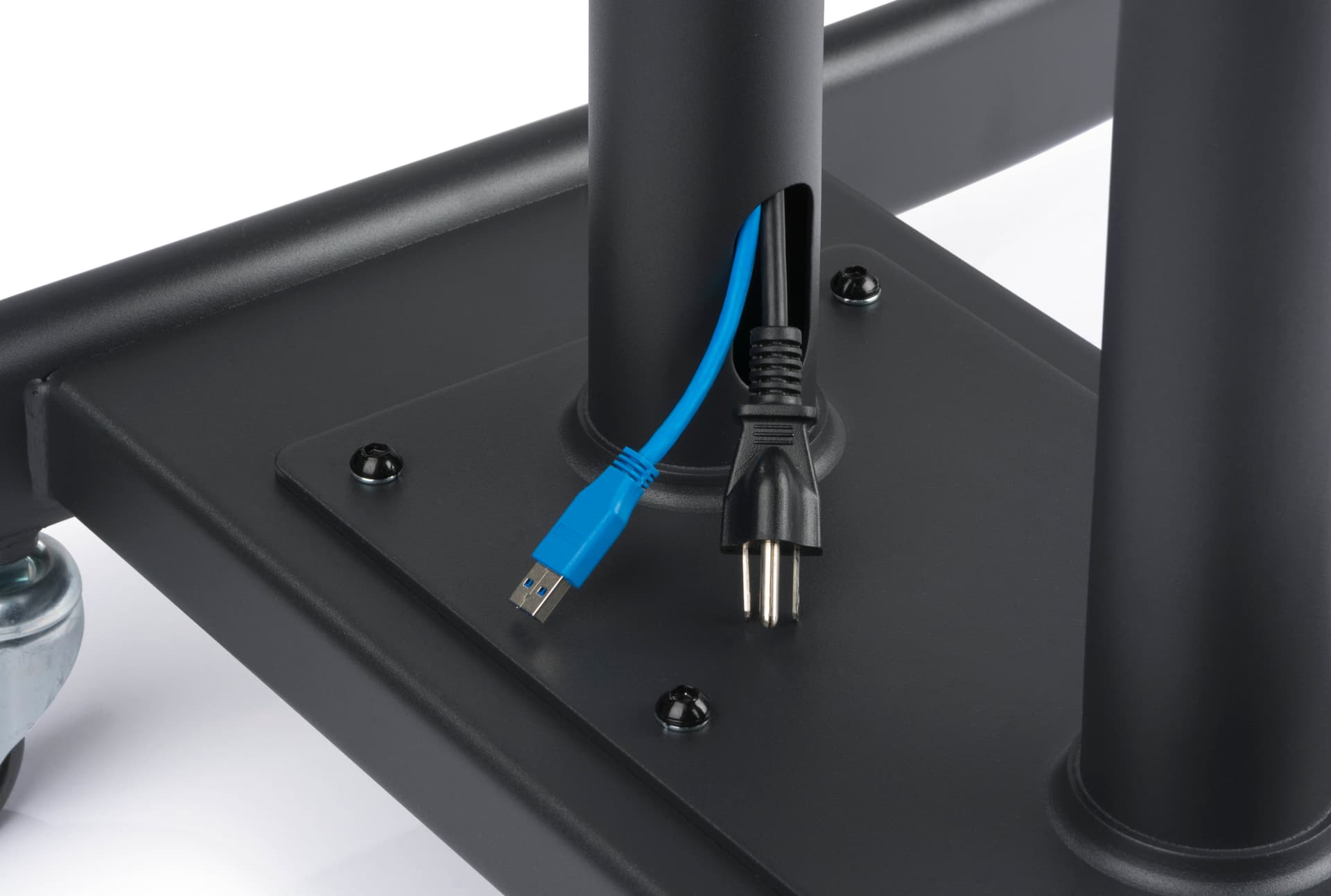 Whiteboard Display Stand with Concealed Wiring