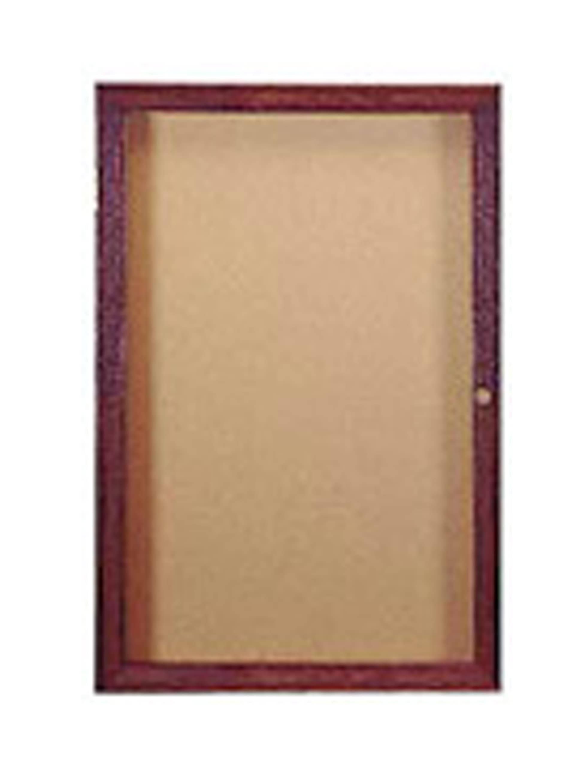 Enclosed display board made with cork