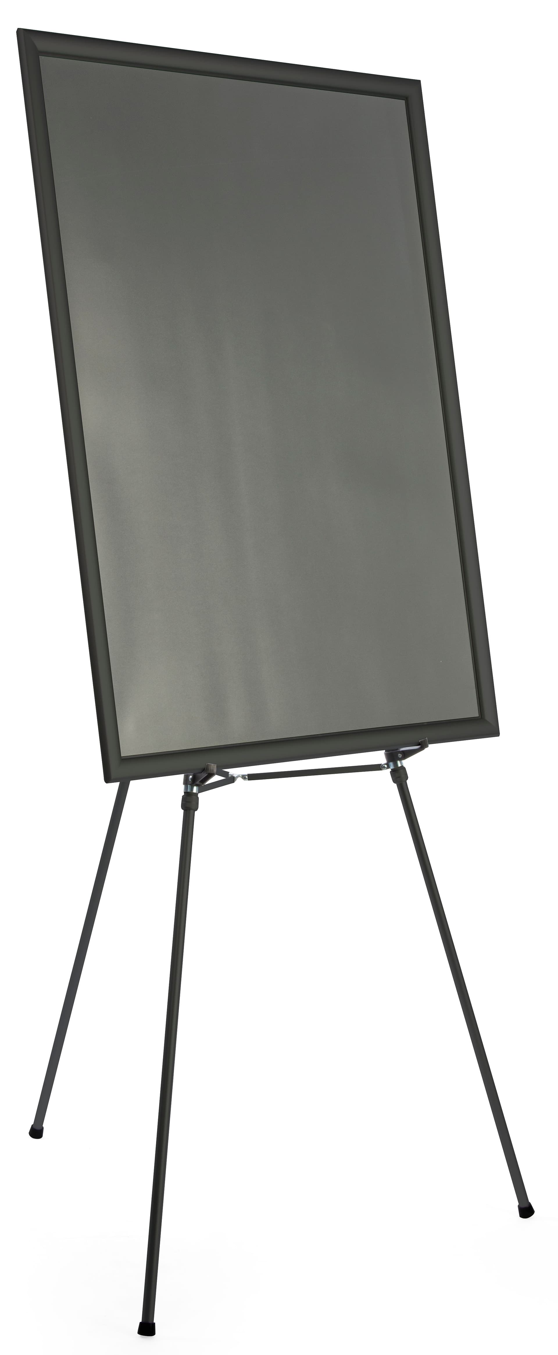 Black Easel Stand with 36” x 48” Snap Frame with Detachable Support